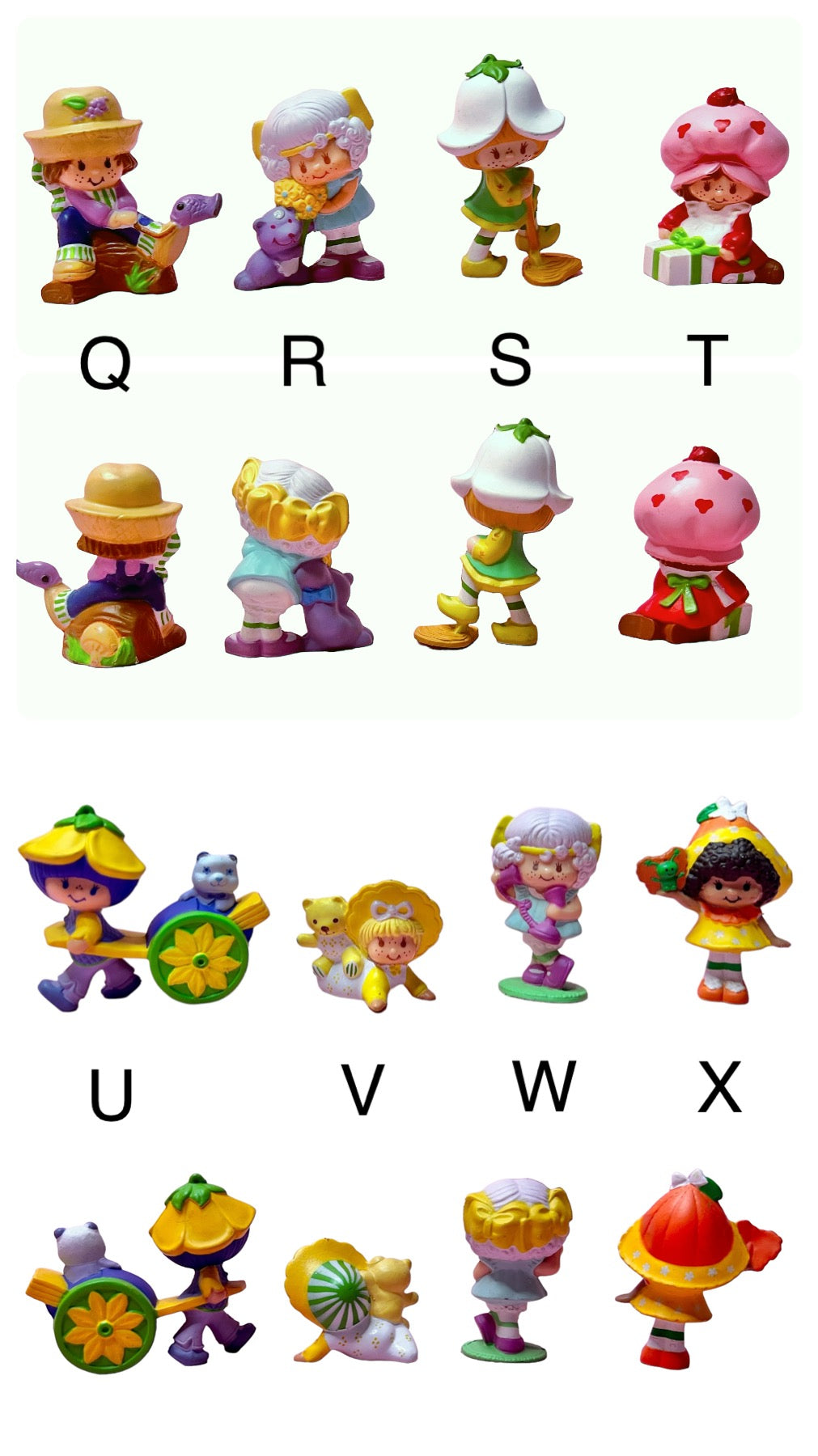 Vintage 1980s Strawberry Shortcake "Strawberryland" Mini Figurines! Pick and choose! Gift Wrap Available!