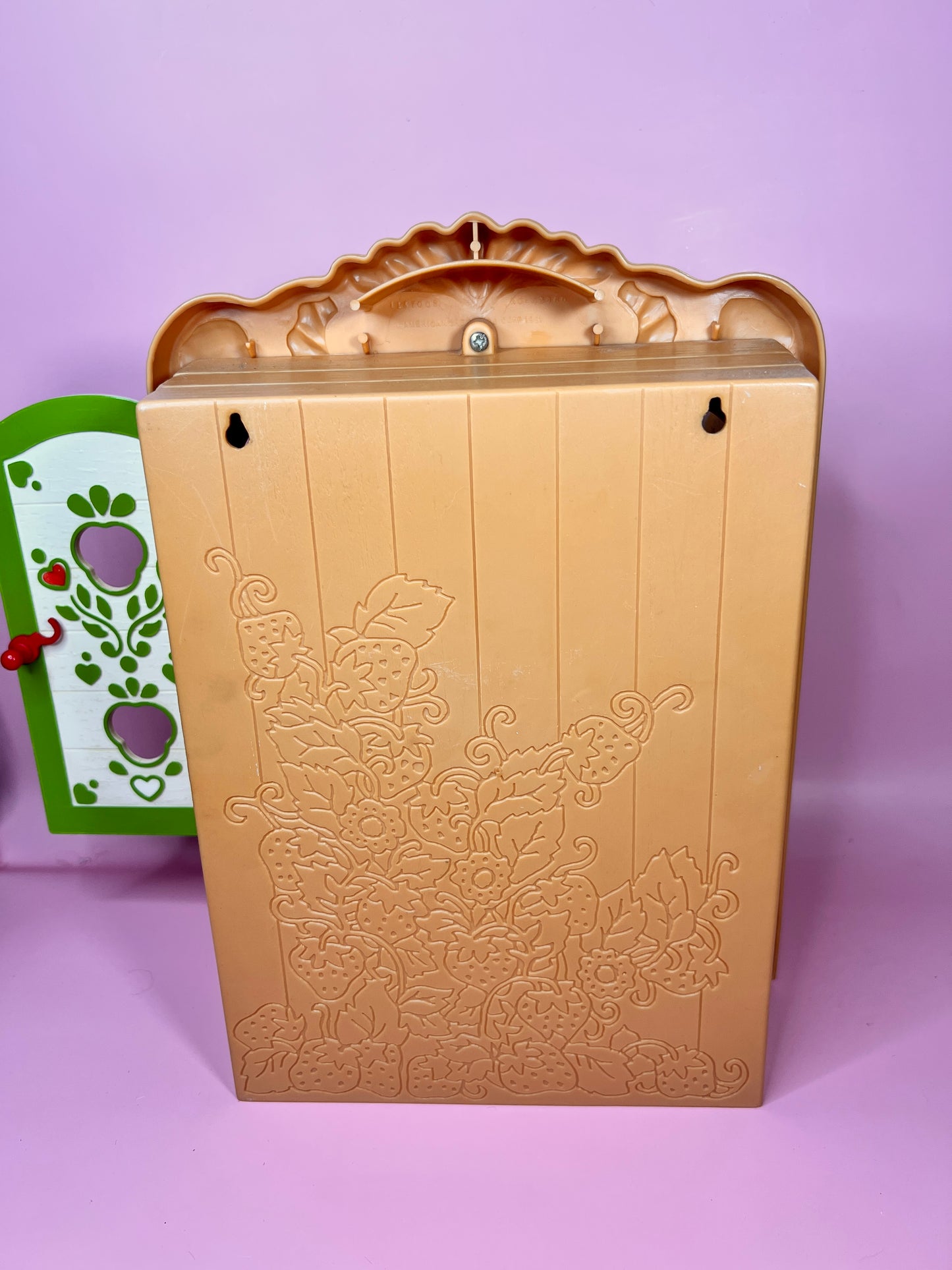 Vintage 1980s Strawberry Shortcake Display Cabinet for Strawberryland Miniatures