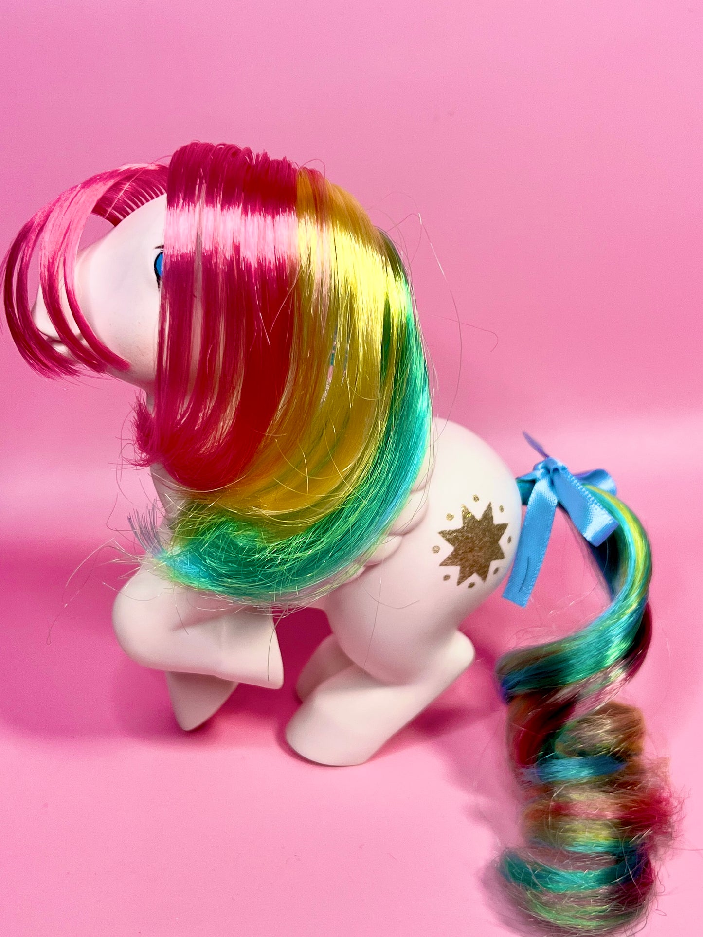 ¡Brillo de estrella! My Little Pony Primera generación G1 Pegasus Pony ¡EXCELENTE condición!
