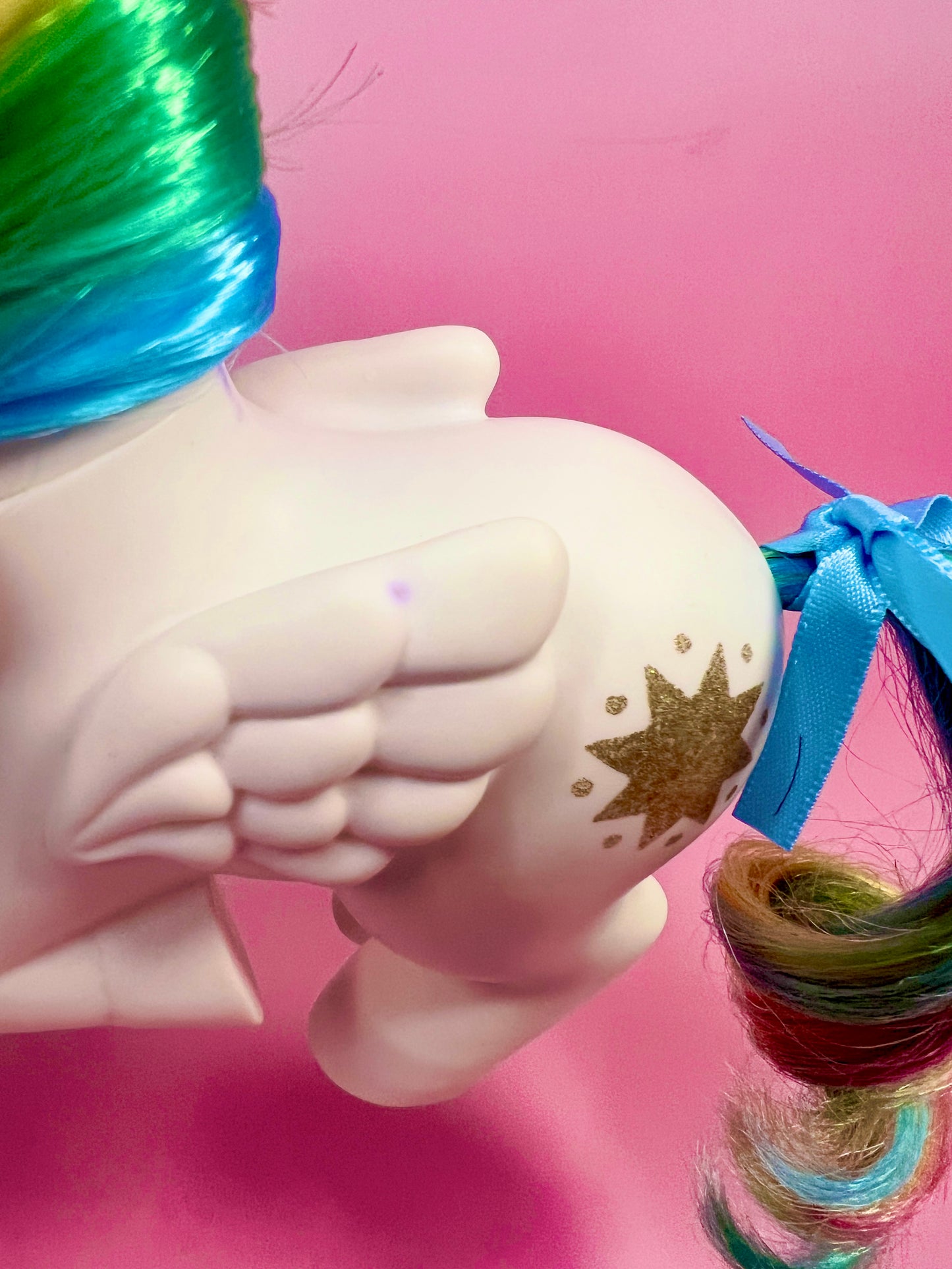 ¡Brillo de estrella! My Little Pony Primera generación G1 Pegasus Pony ¡EXCELENTE condición!