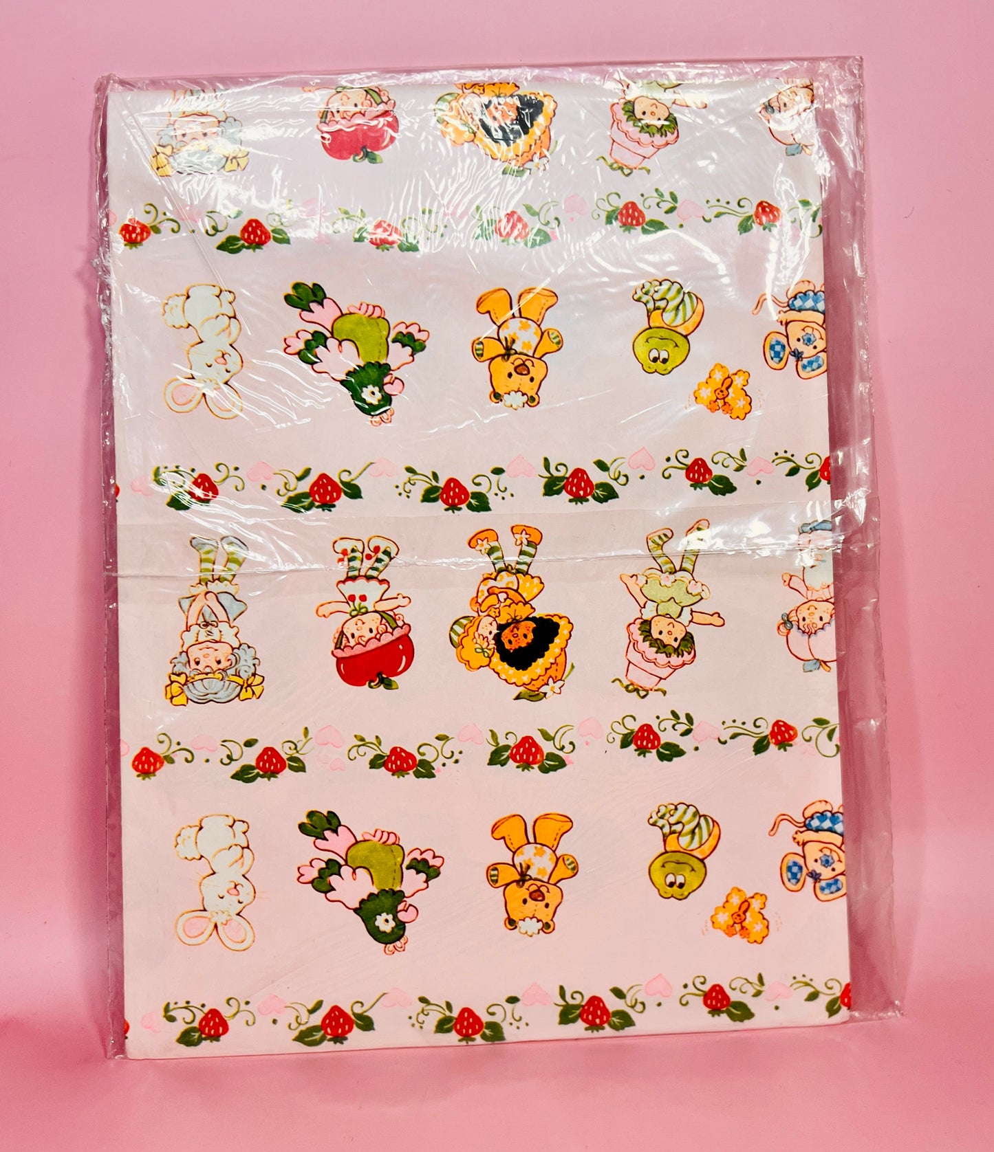 Vintage New Old Stock NOS Early 1980s Strawberry Shortcake Wrapping Paper SEALED