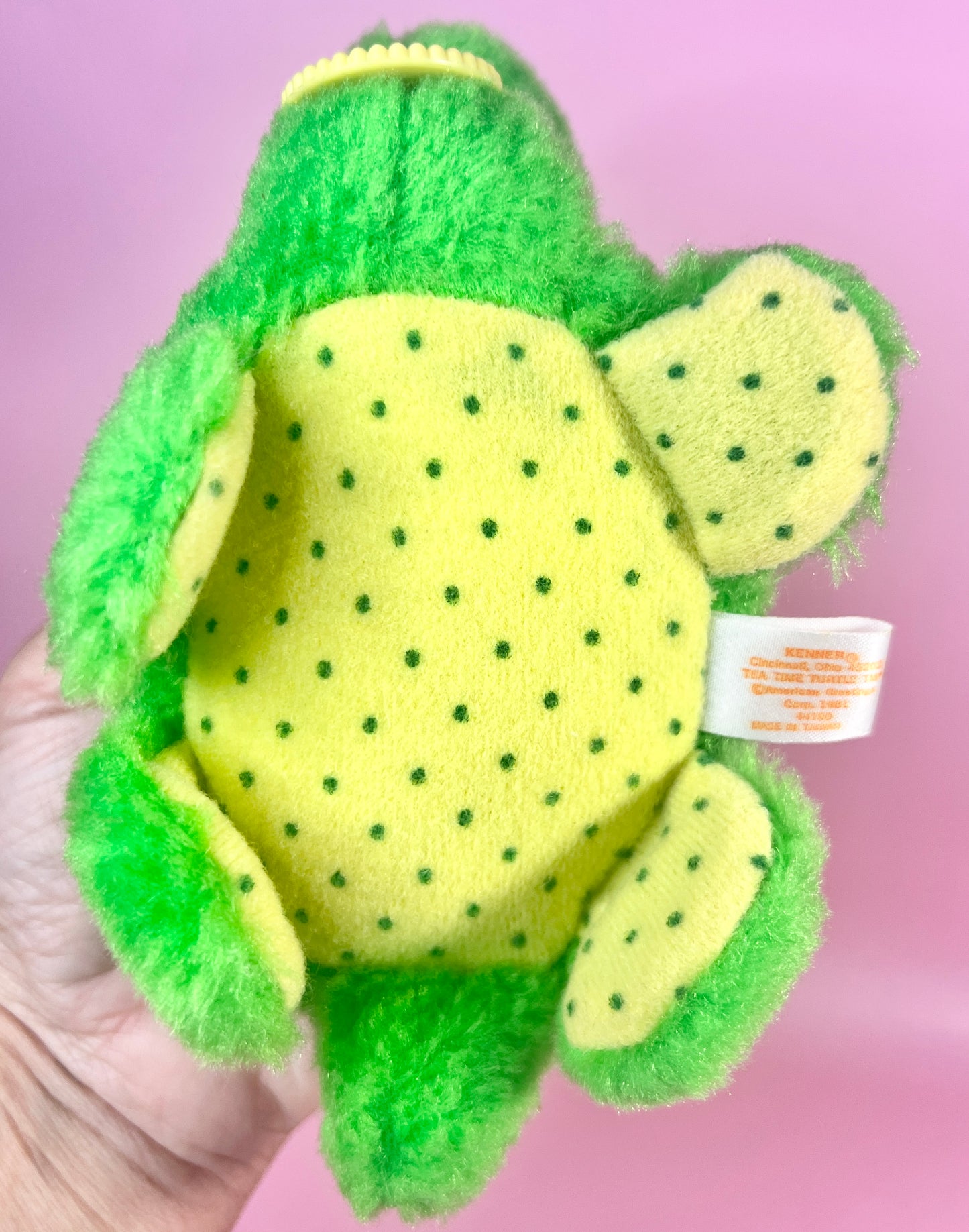 Vintage 1981 Teatime Turtle Plush from Strawberry Shortcake Friend of Apple Dumpling - EXCELLENT Condition!