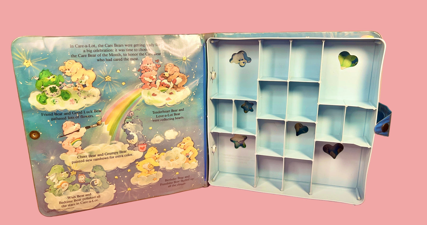 Vintage 1980s Care Bears Case for Mini Figurines