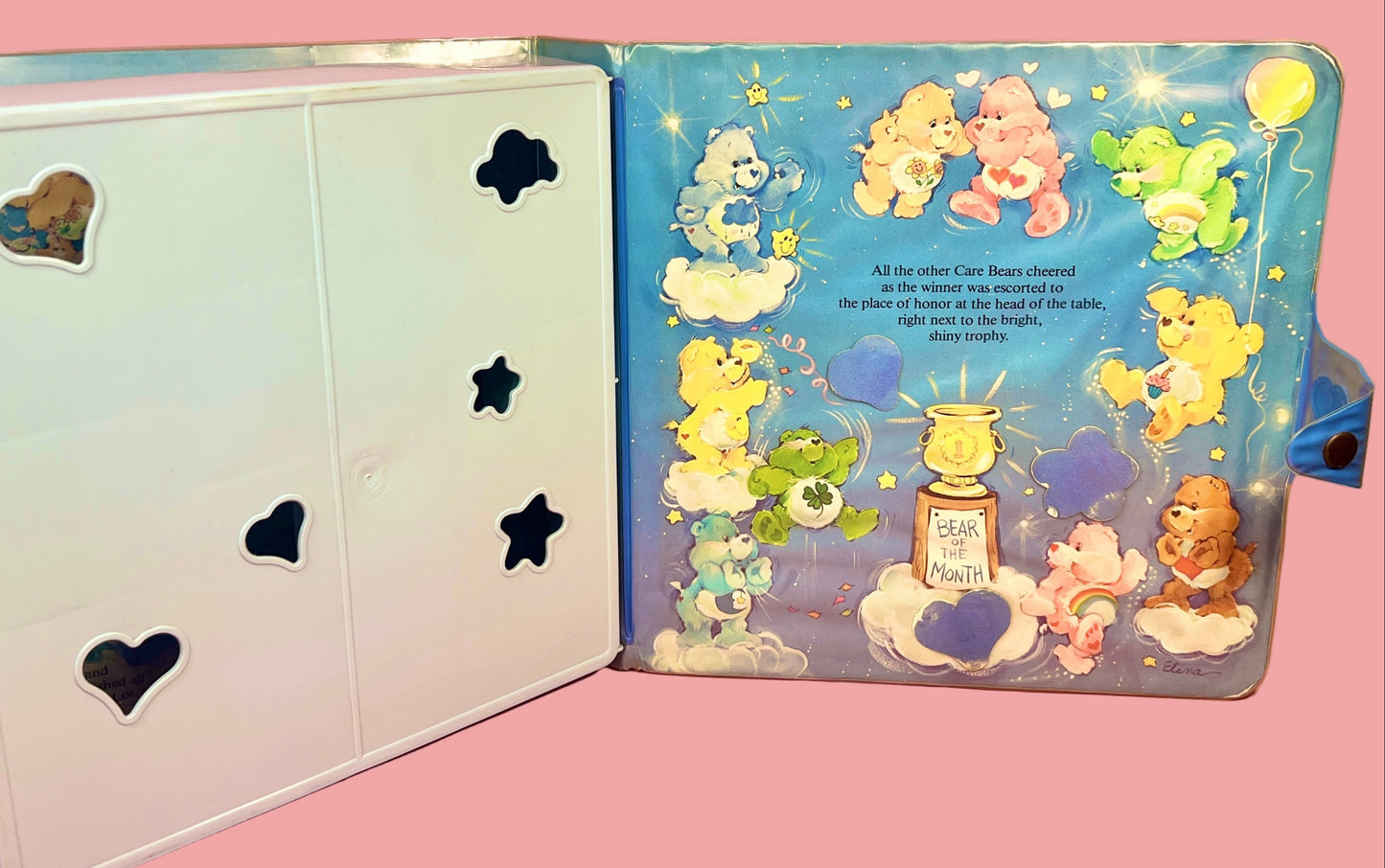 Vintage 1980s Care Bears Case for Mini Figurines