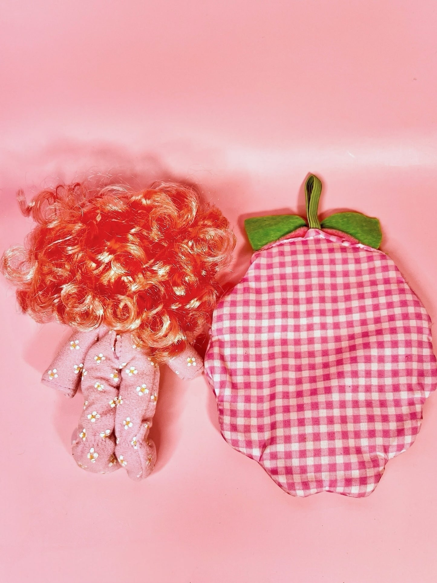 Vintage Raspberry Tart Sweet Sleeper doll with Sleeping Bag from the 1980s Strawberry Shortcake Series
