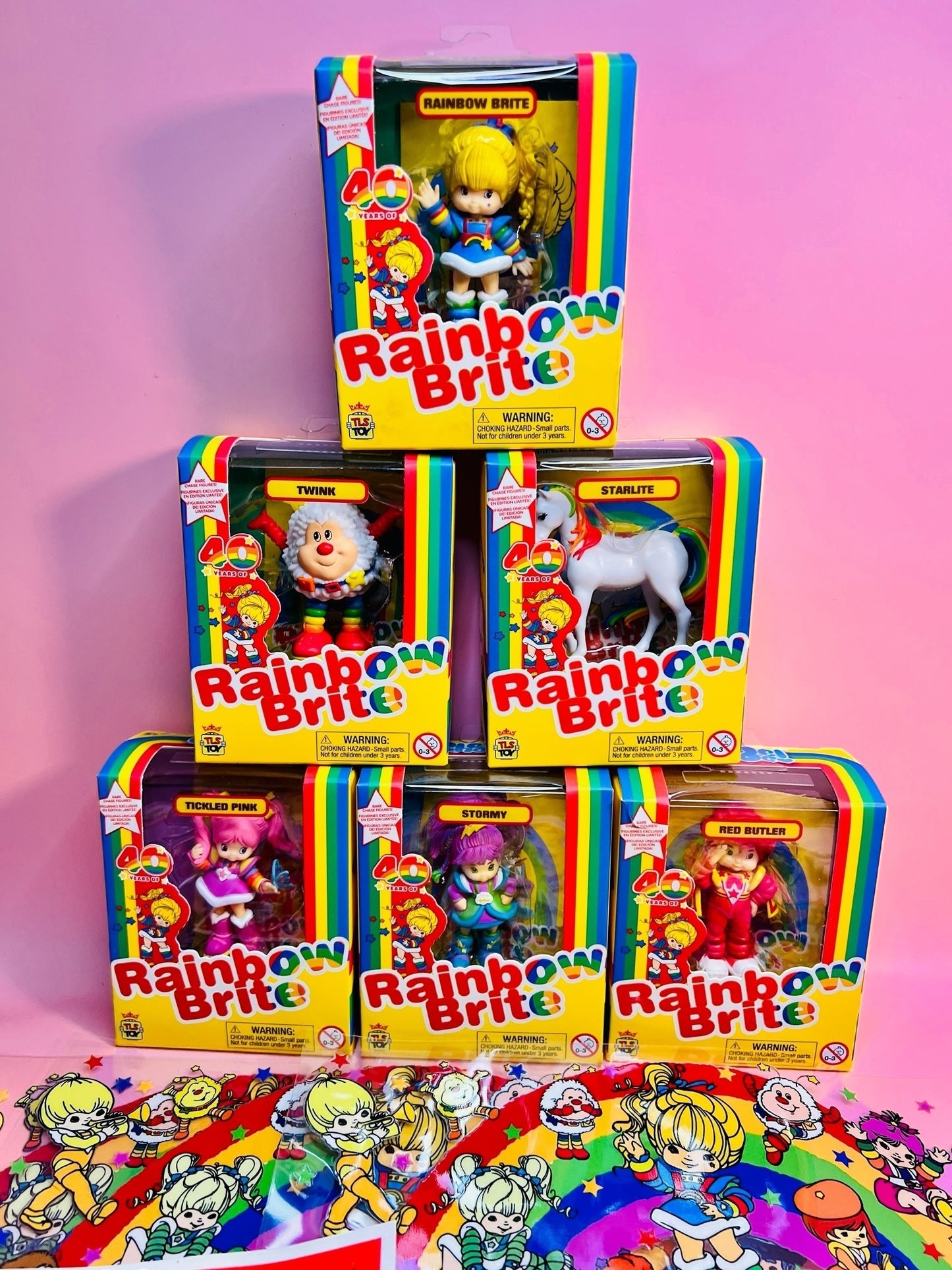 Rainbow Brite CheeBees Figures NEW SEALED - Buy Individually or as a Set with Vintage Rainbow Brite Stickers, Decals, & Pin