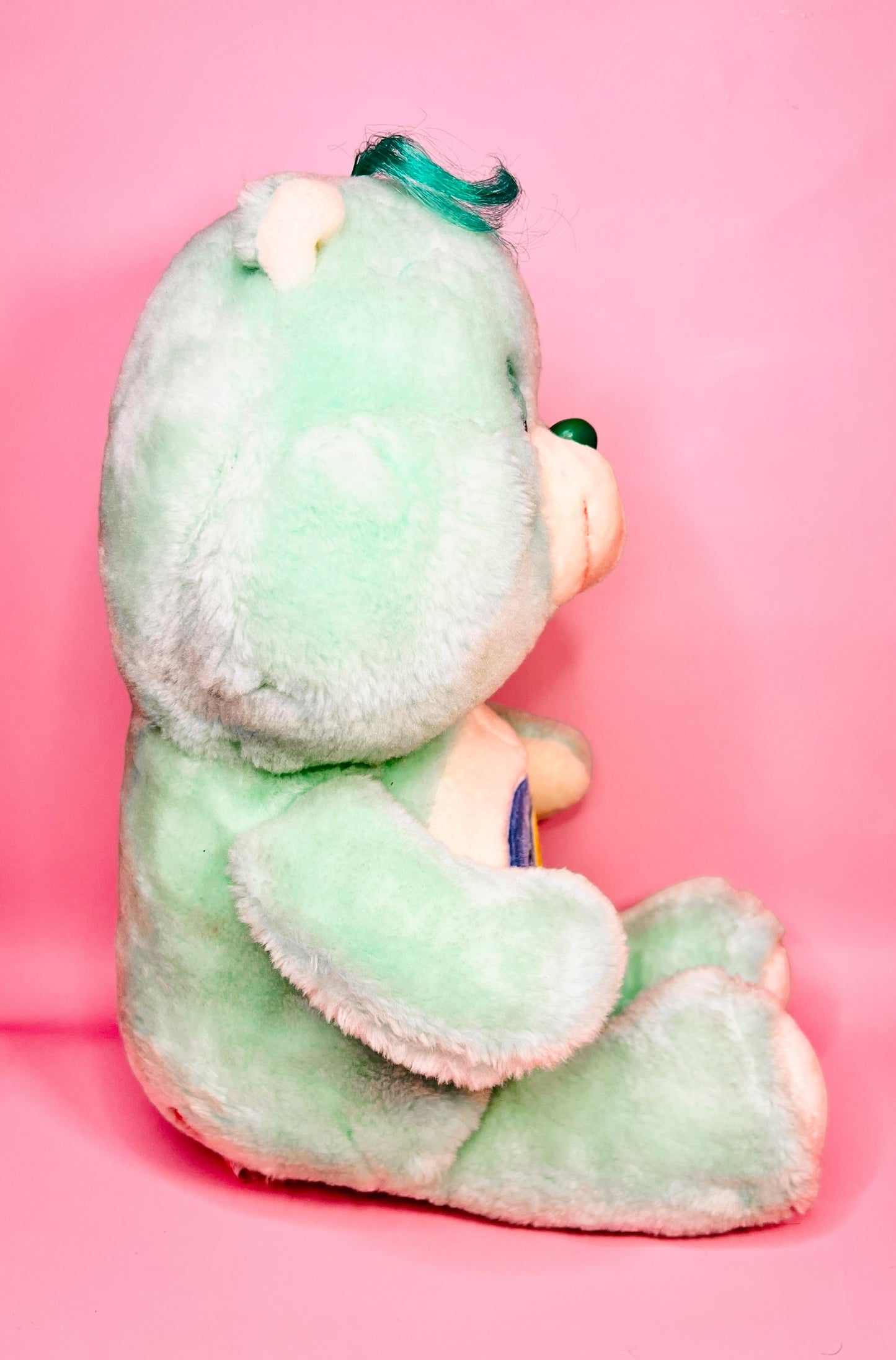 Vintage Large Bedtime Bear Care Bears Plush Early 1980s