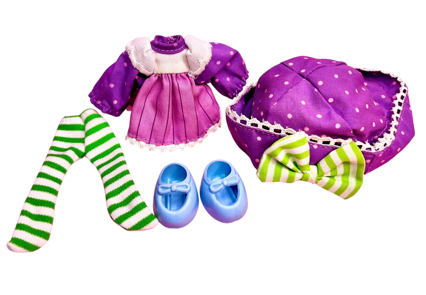 Complete Outfit for 1980s Plum Pudding Strawberry Shortcake Doll Excellent Condition