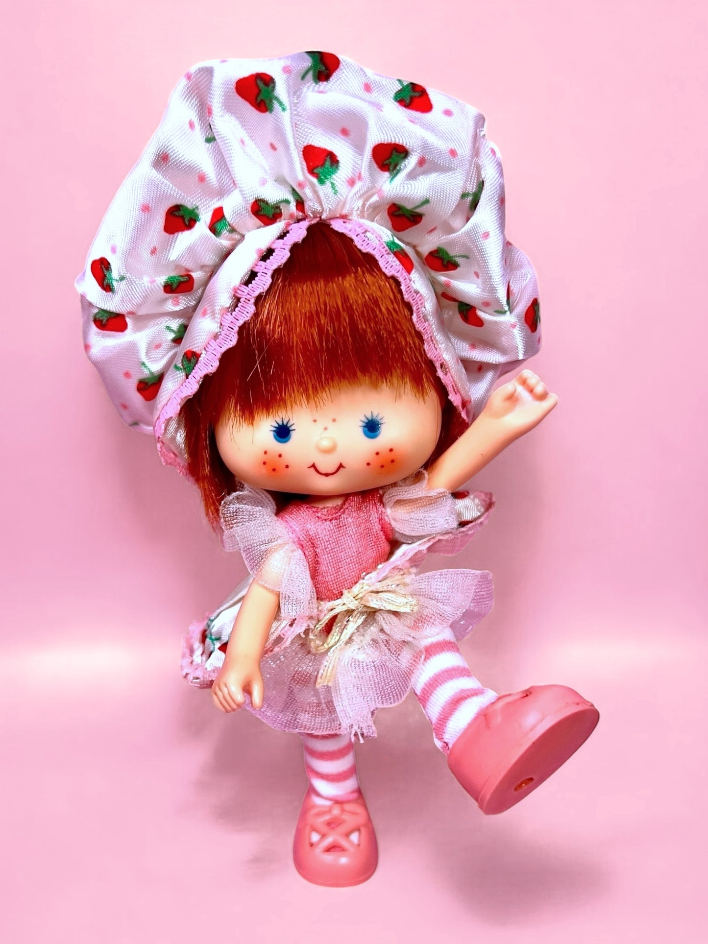Vintage 1980s Dancin' Strawberry Shortcake Ballerina Doll from Kenner