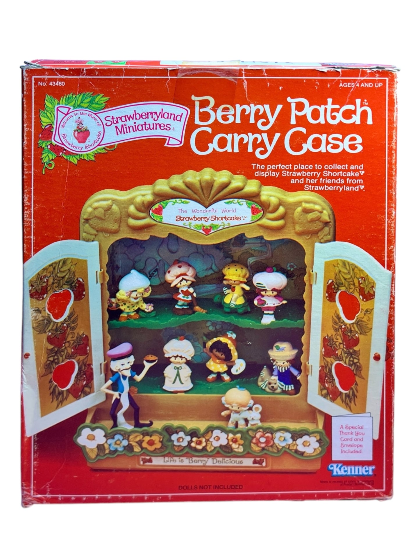 NEW IN BOX Vintage 1980s Strawberry Shortcake Miniature Figurine Display Carry Case UNUSED!
