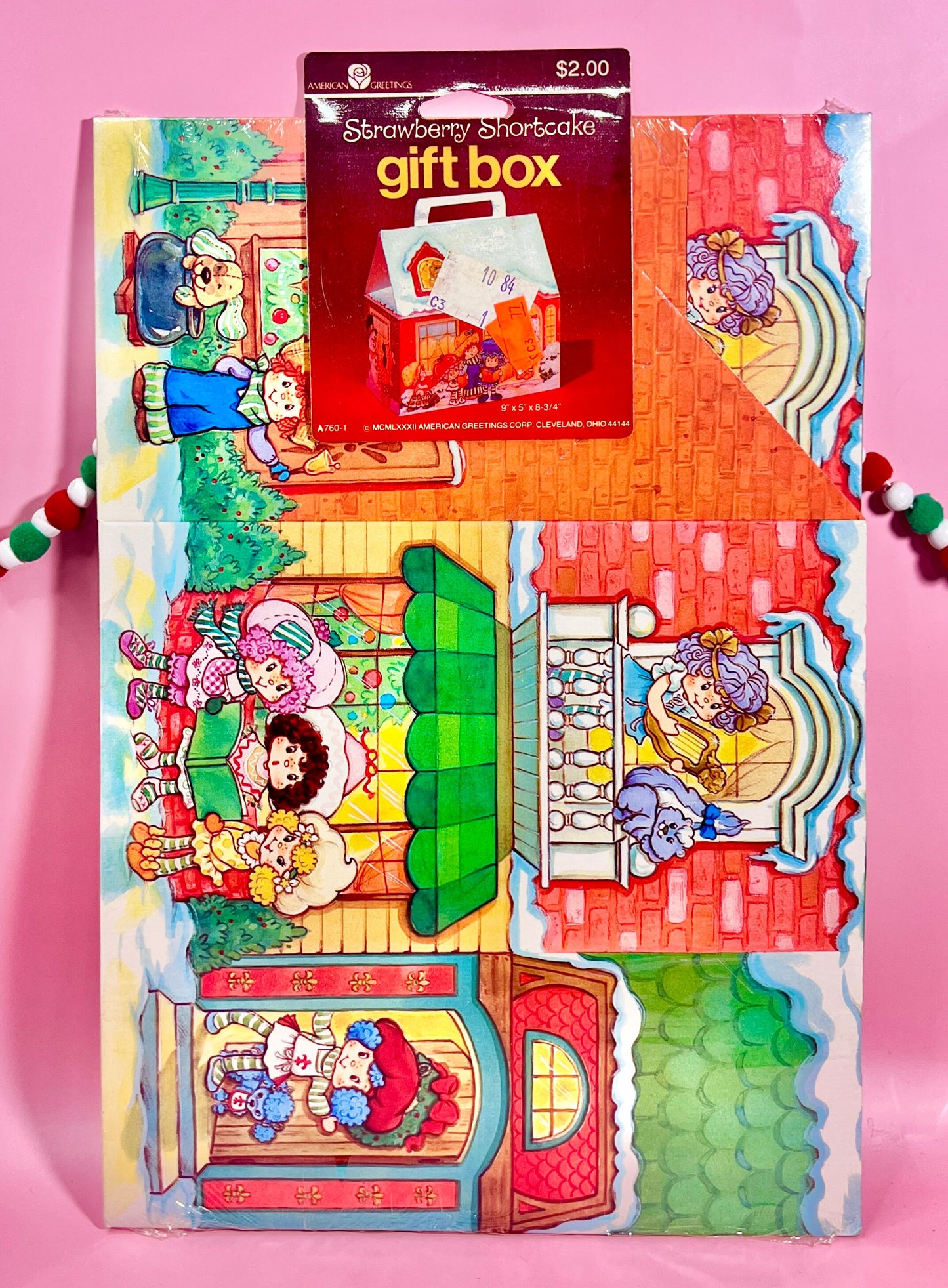 RARE Sealed NOS Vintage 1981 Strawberry Shortcake Christmas Gift Box - Dolly Magic