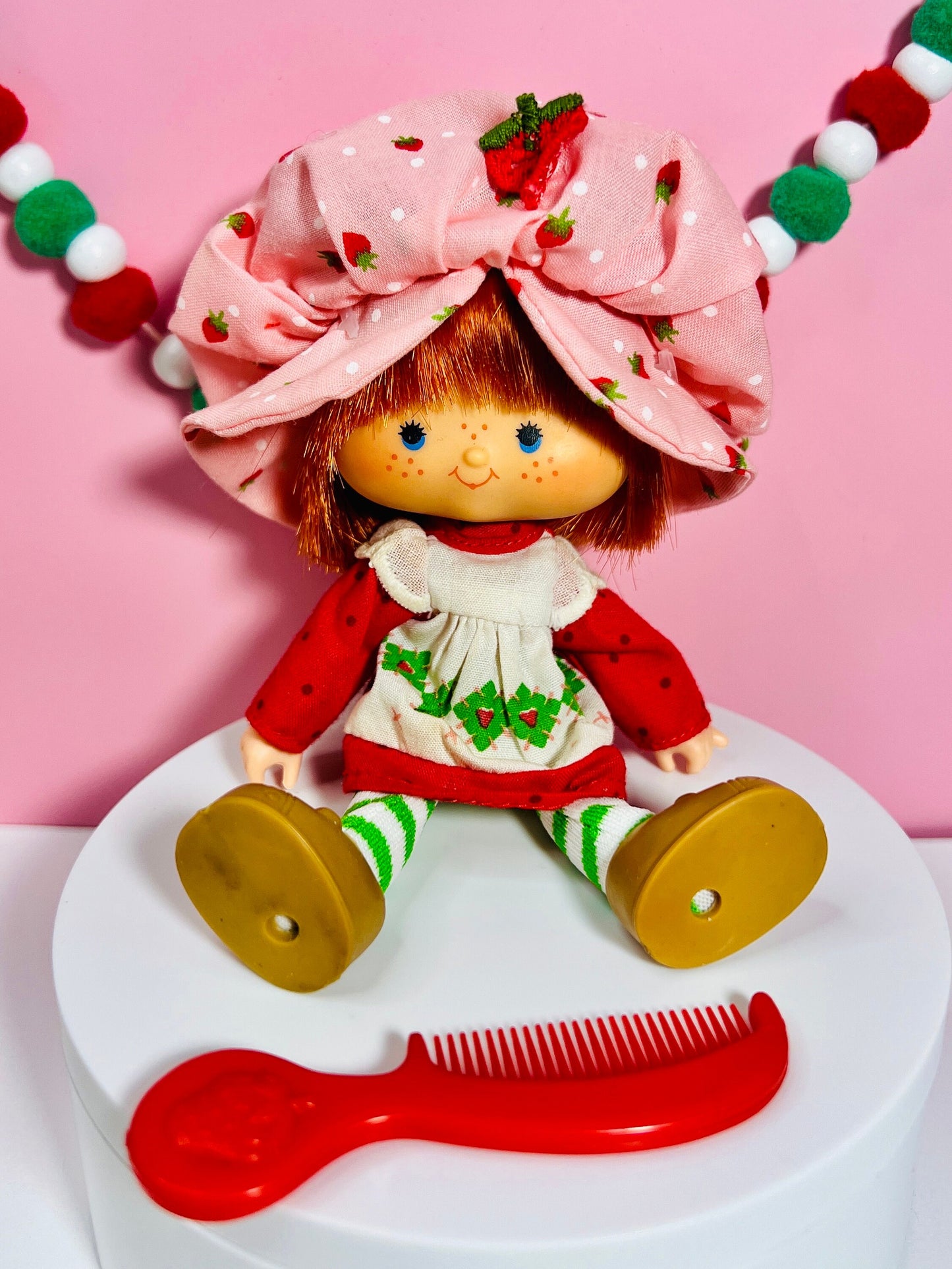 1980s Vintage Strawberry Shortcake Herself Doll with Original Comb! Optional Scent and Gift Wrap! - Dolly Magic