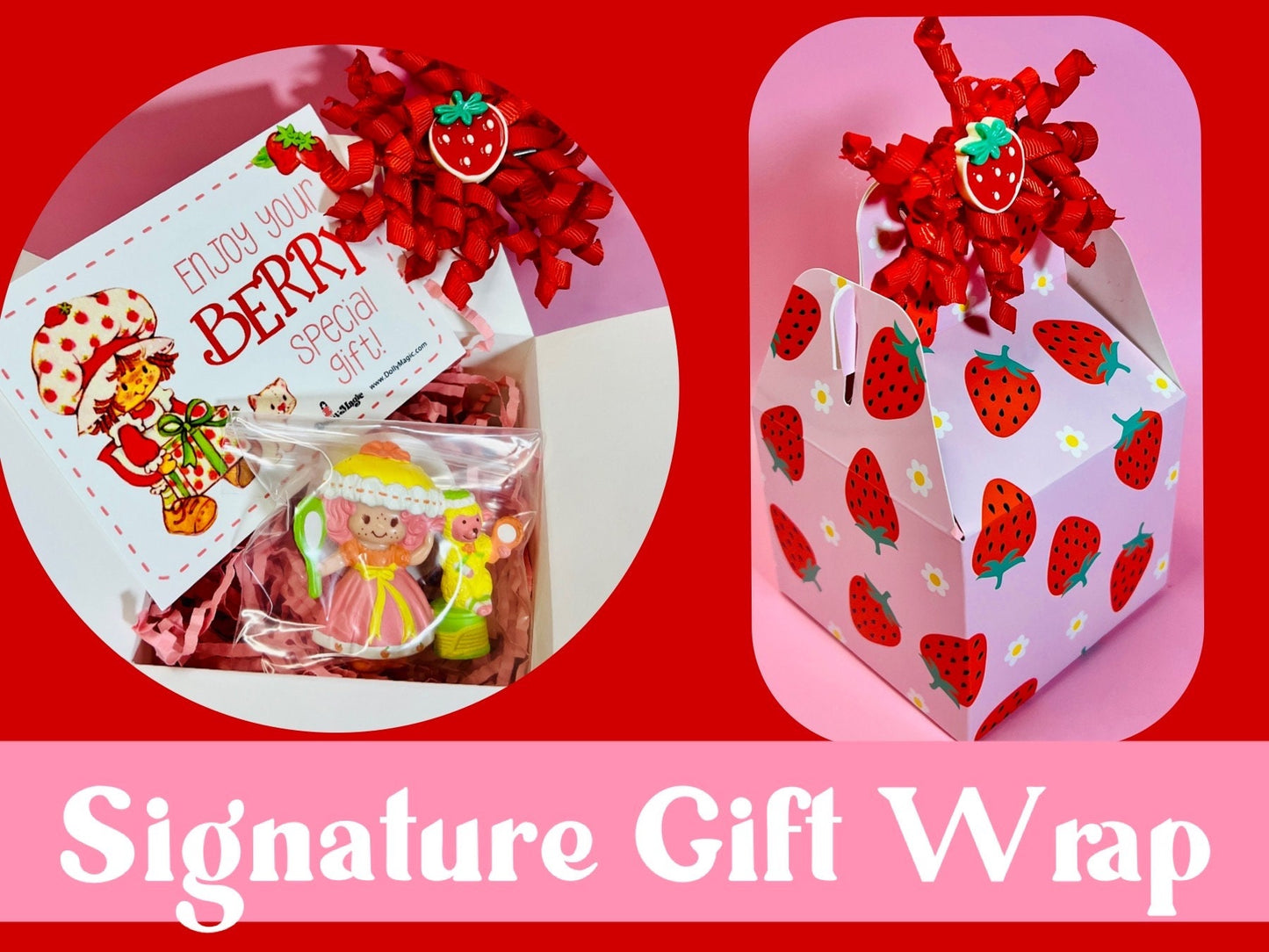 Vintage 1980s Strawberry Shortcake "Strawberryland" Mini Figurines! Pick and choose! Gift Wrap Available!