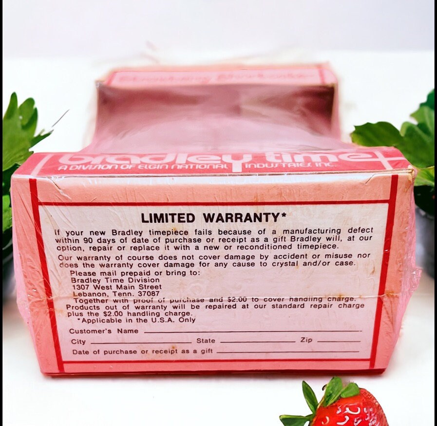 Vintage Never Opened 1980 Strawberry Shortcake Alarm Clock! Bradley Time Clock Vintage Retro 80s Decor & Collectors Item!