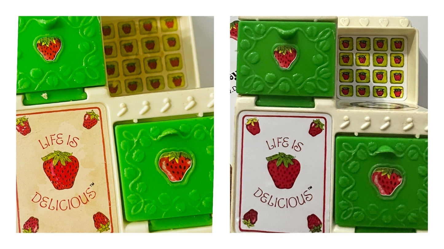 DIGITAL Download Only (SVG file) Vintage Strawberry Shortcake Replacement Stickers: Berry Bake Shop Stove - Dolly Magic