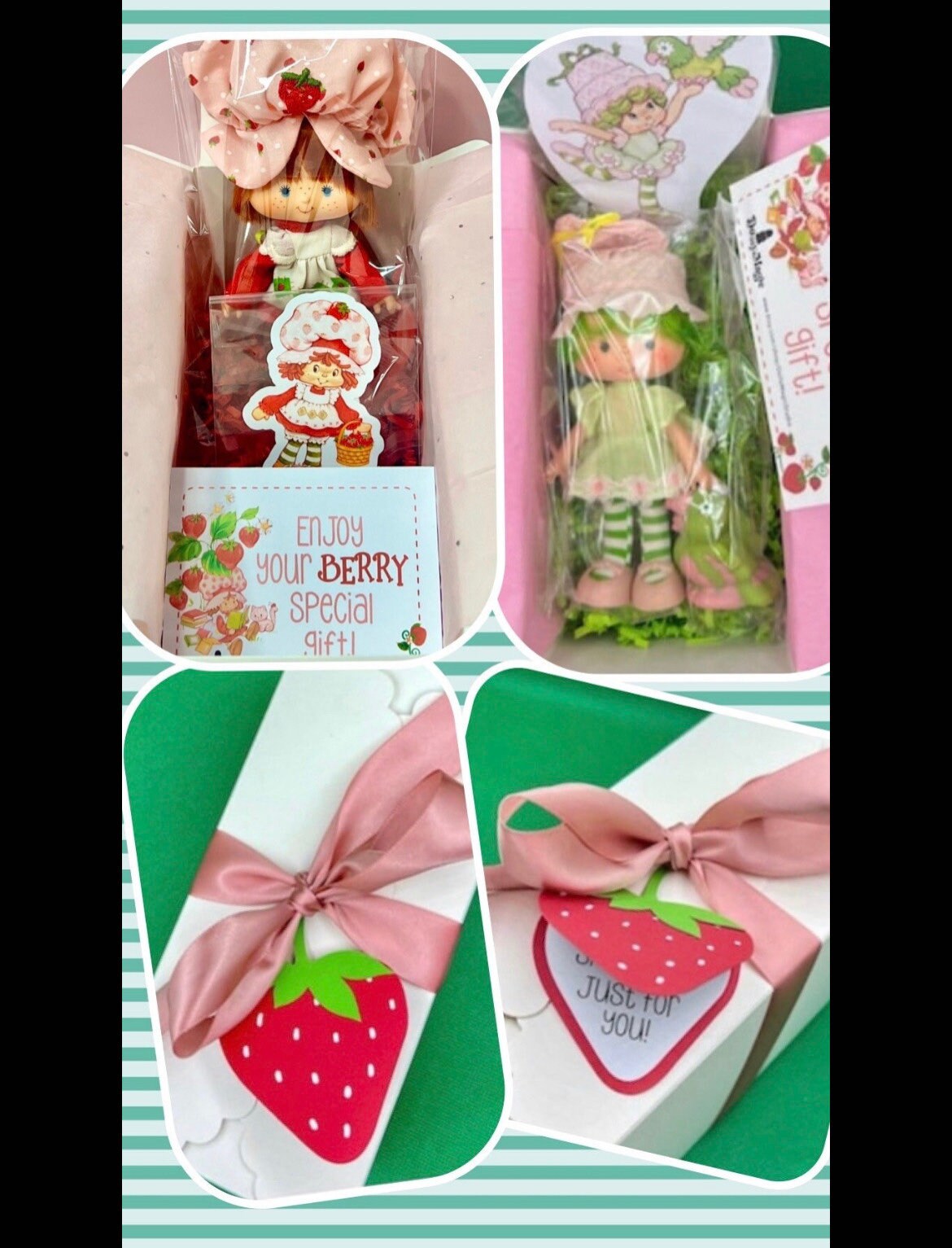 RARE 1984 Berrykin Strawberry Shortcake Doll & Original Berrykin Figurine! - Dolly Magic