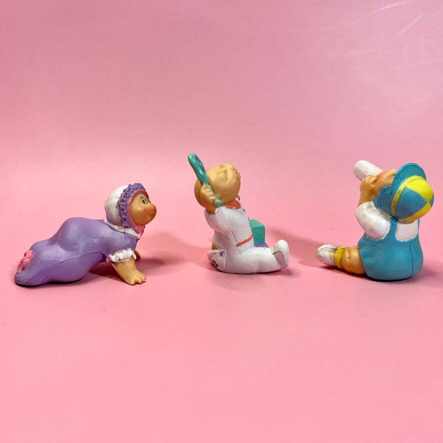 Vintage 1985 Cabbage Patch Kid Preemie Collectible Set of 3! New in Open Package! - Dolly Magic
