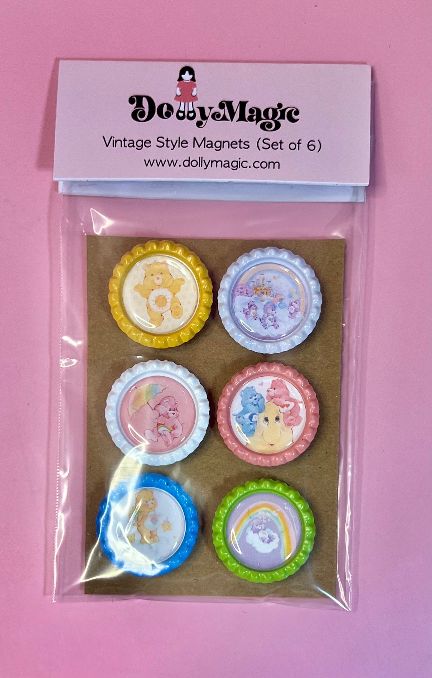 Vintage Style Care Bears Magnets! Choose from 3 styles! - Dolly Magic