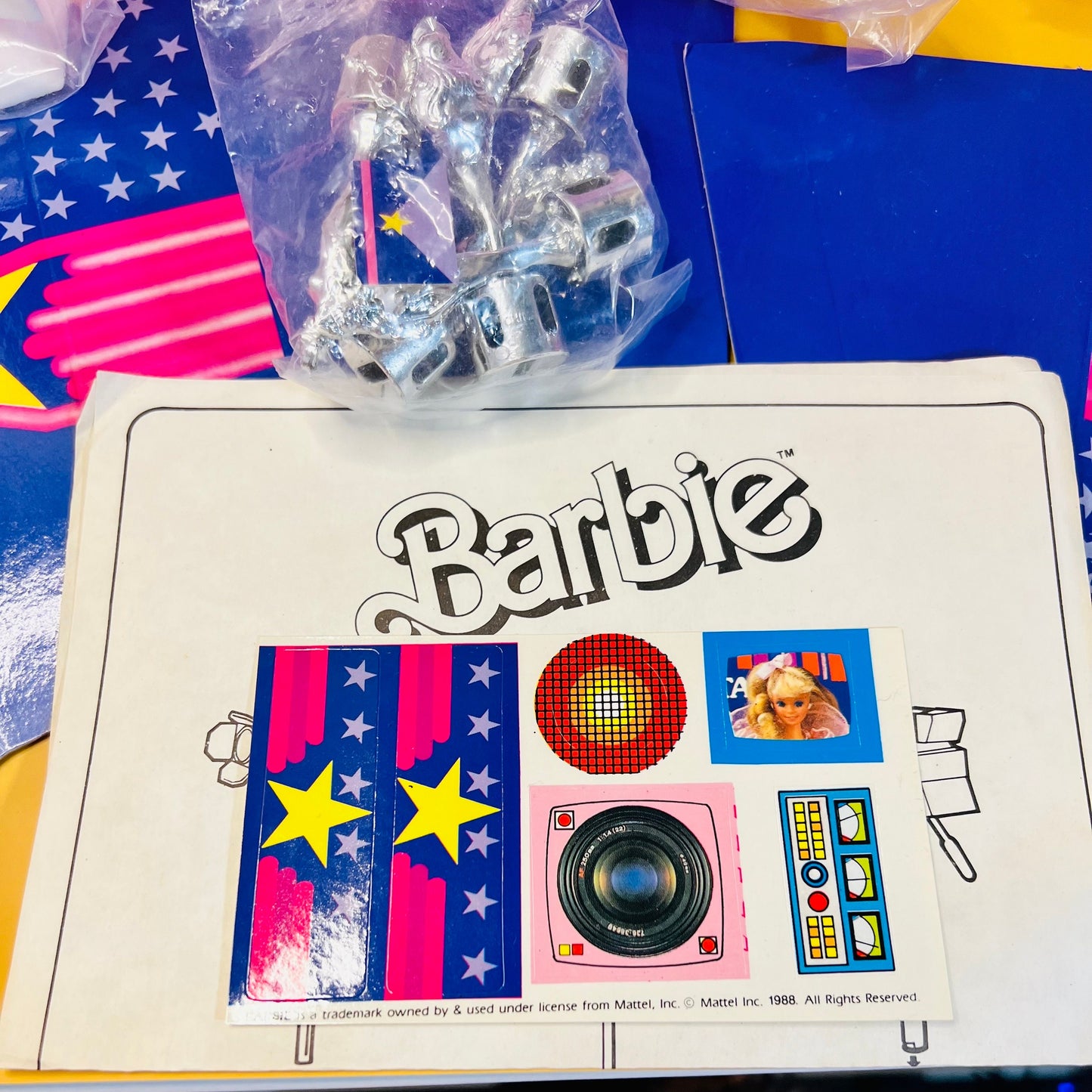 Vintage 1988 "SuperStar Barbie" Movie Awards Playset - 100% Complete and Never Assembled (Open Box but Sealed Bags)! - Dolly Magic