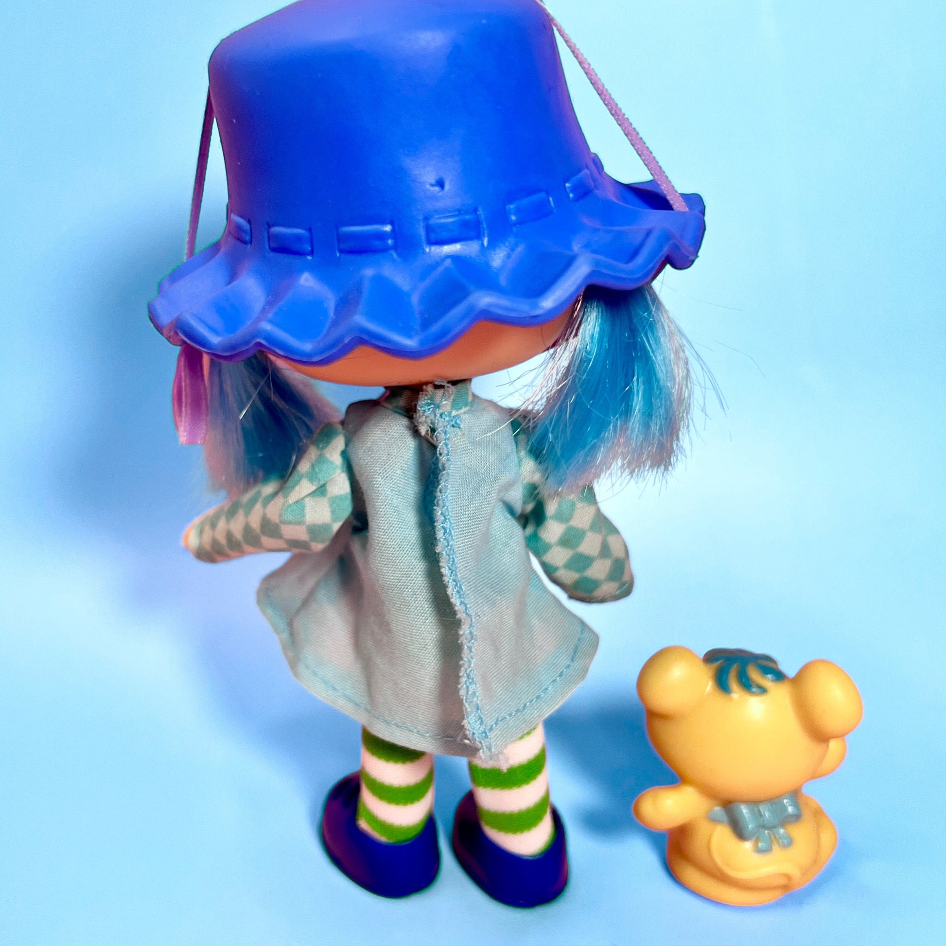 1980s Vintage Blueberry Muffin Doll from Strawberry Shortcake With Pet Cheesecake! Optional SCENT and Gift Wrap! - Dolly Magic