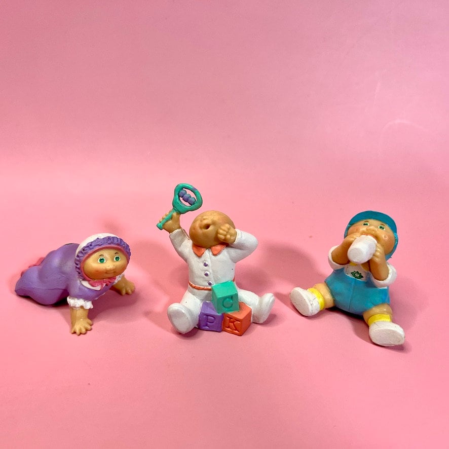 Vintage 1985 Cabbage Patch Kid Preemie Collectible Set of 3! New in Open Package! - Dolly Magic