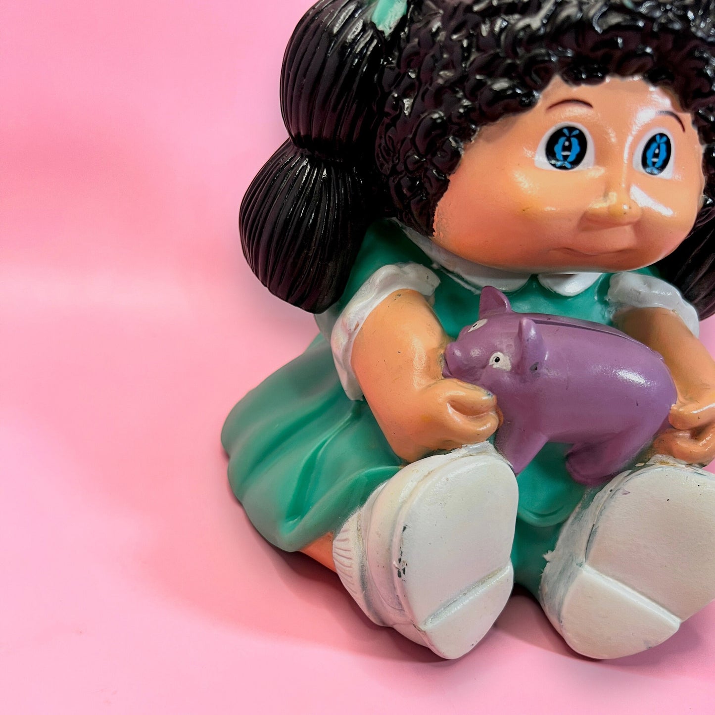 Vintage 1985 Cabbage Patch Kids Plastic Coin Bank - Dolly Magic
