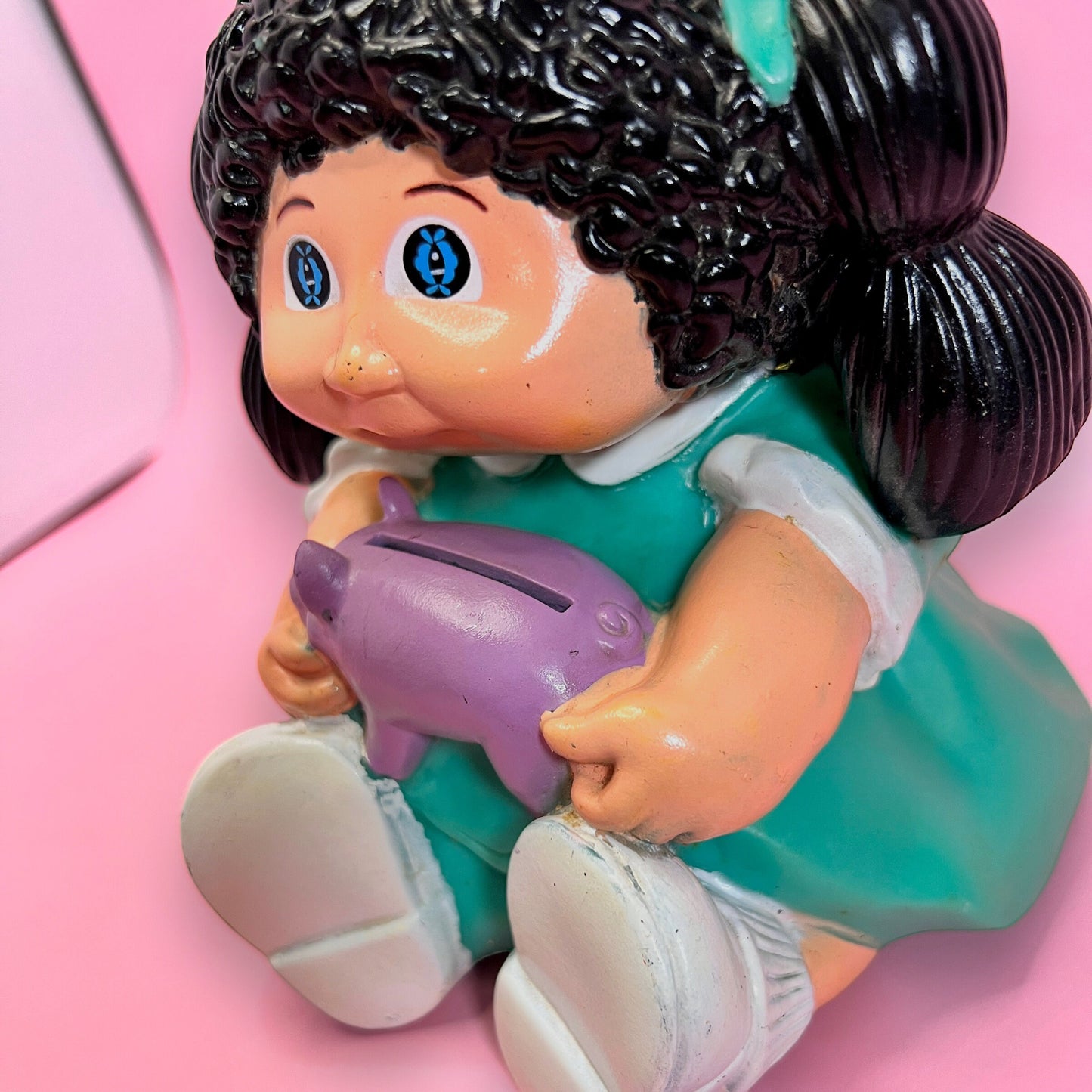 Vintage 1985 Cabbage Patch Kids Plastic Coin Bank - Dolly Magic