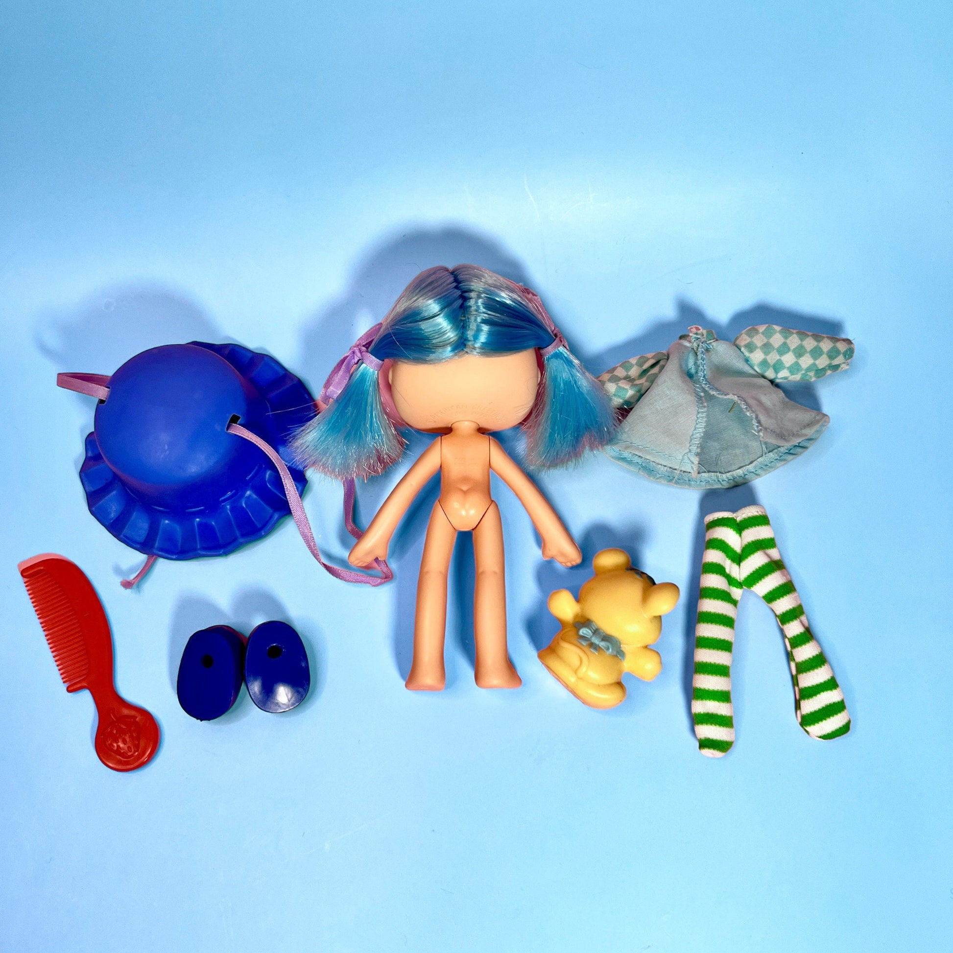 1980s Vintage Blueberry Muffin Doll from Strawberry Shortcake With Pet Cheesecake! Optional SCENT and Gift Wrap! - Dolly Magic