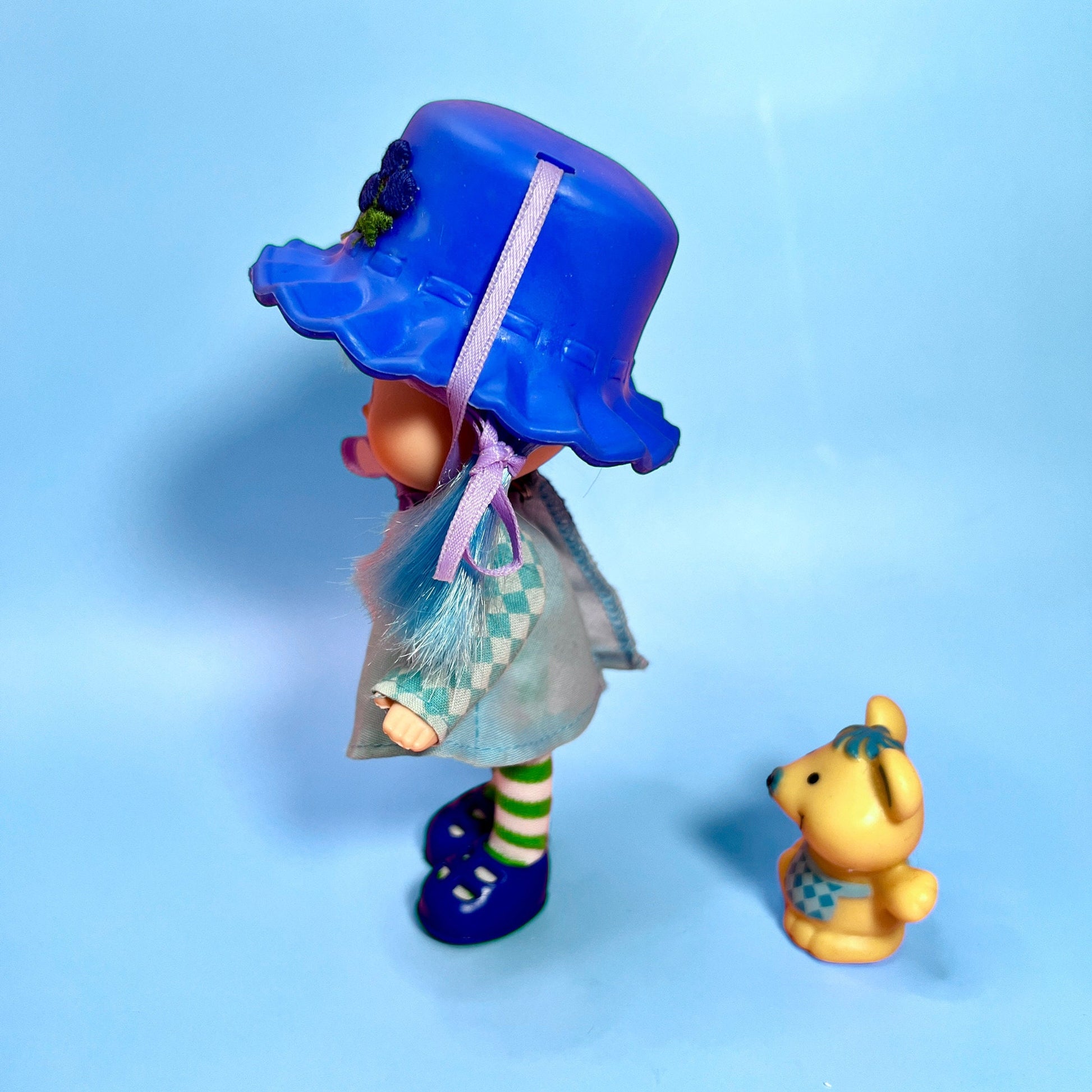 1980s Vintage Blueberry Muffin Doll from Strawberry Shortcake With Pet Cheesecake! Optional SCENT and Gift Wrap! - Dolly Magic