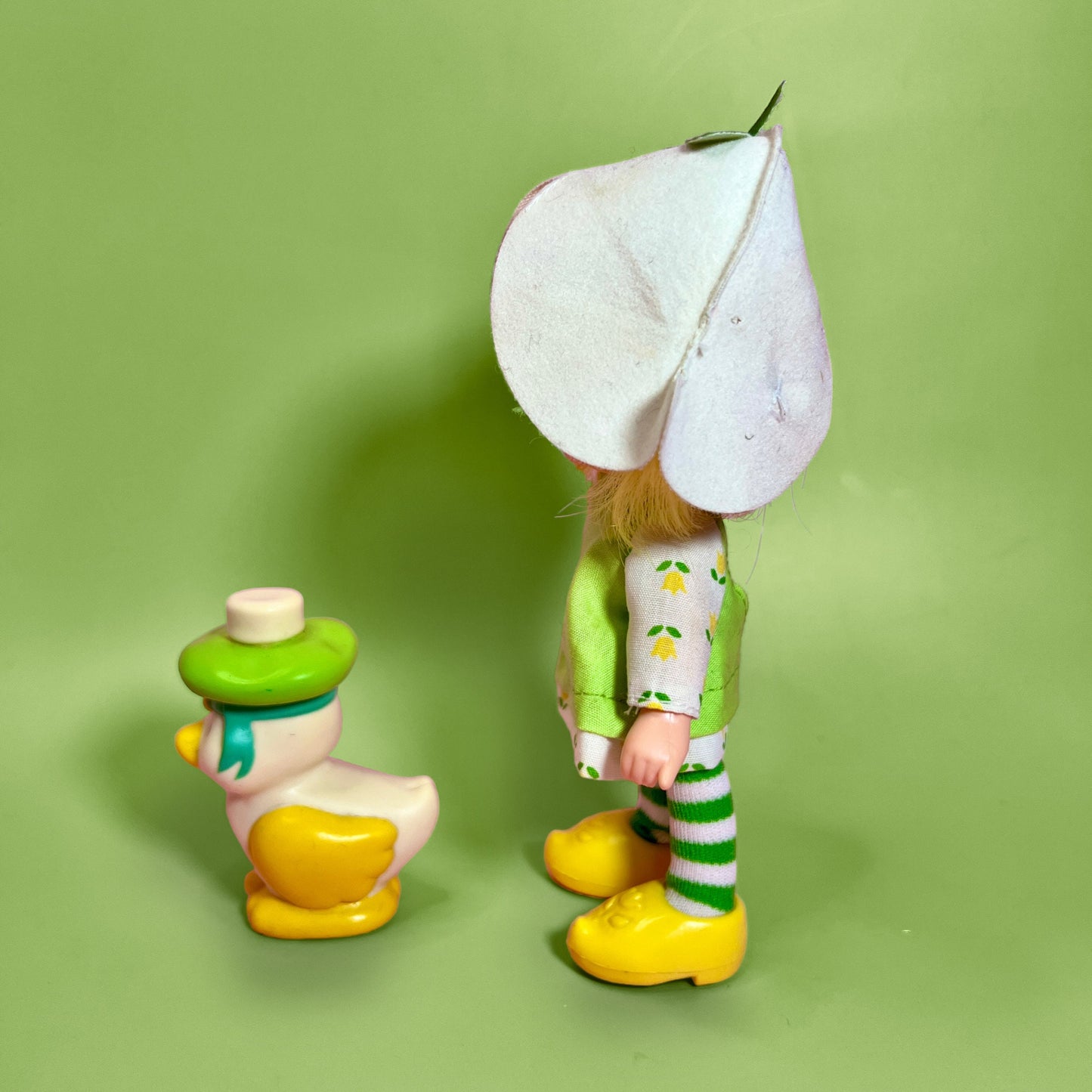 1980s Vintage Mint Tulip Doll with pet Marsh Mallard from Strawberry Shortcake! Optional SCENT and Gift Wrap! - Dolly Magic