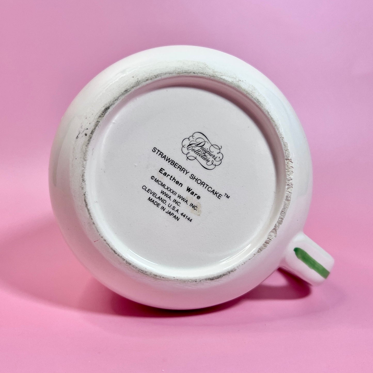 RARE 1982 Vintage Raspberry Tart Earthen Ware Mug Designer Collection from Strawberry Shortcake - Dolly Magic