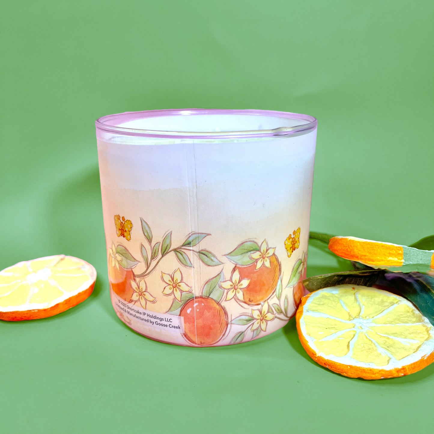 Orange Blossom Set: Goose Creek Orange Blossom Scented Soy Candle with optional Vintage Strawberry Shortcake Doll! - Dolly Magic