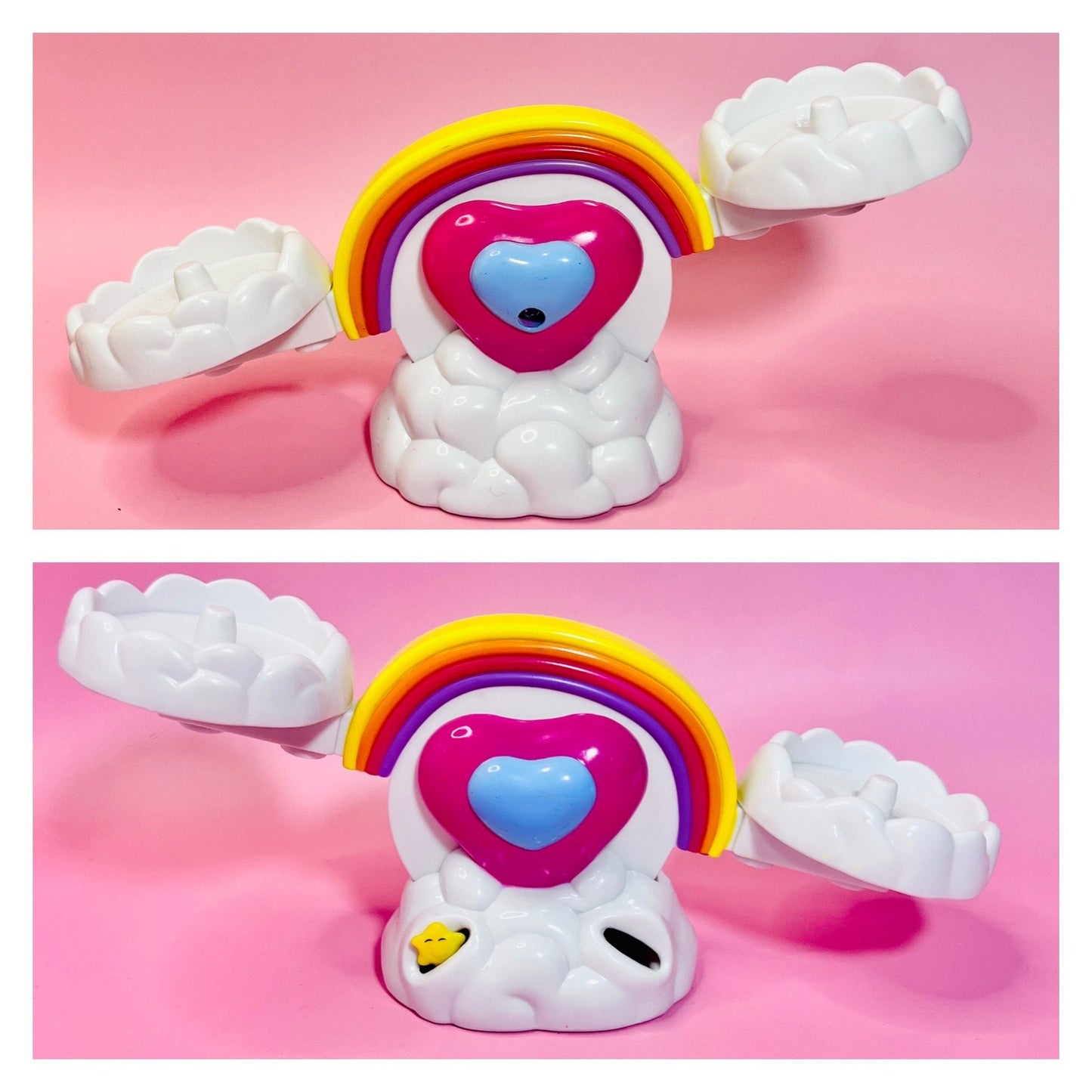 Vintage TCFC 2003 Care Bears "Care a Lot" Playground Set: Teeter-Totter, Rocking Horse, and Merry-go-Round with 3 Care Bears! - Dolly Magic