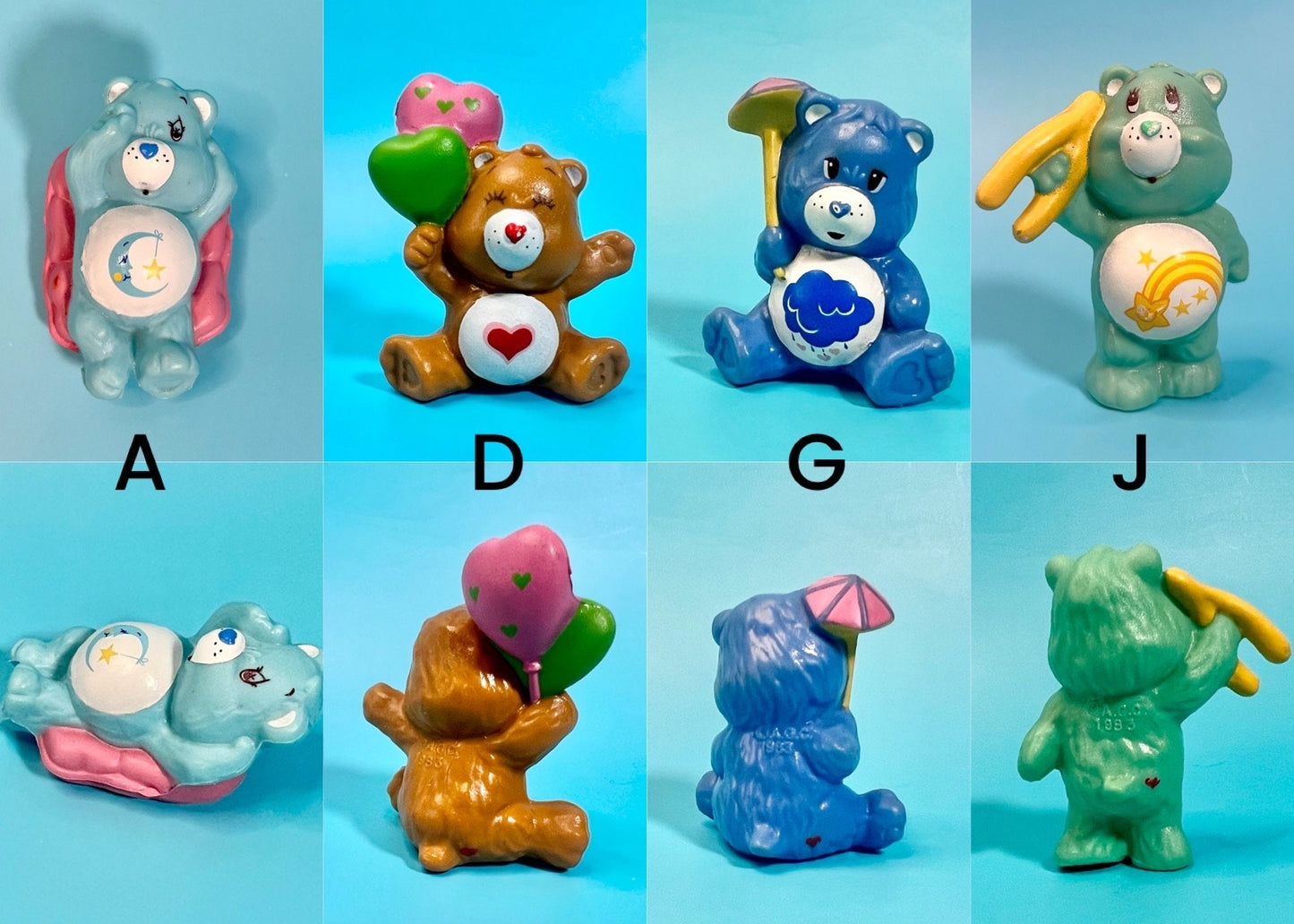 Vintage Care Bears 2 Inch Mini Figurines Early 1980s! Choose Your Bear. āBear-y Specialā Gift Package available! - Dolly Magic