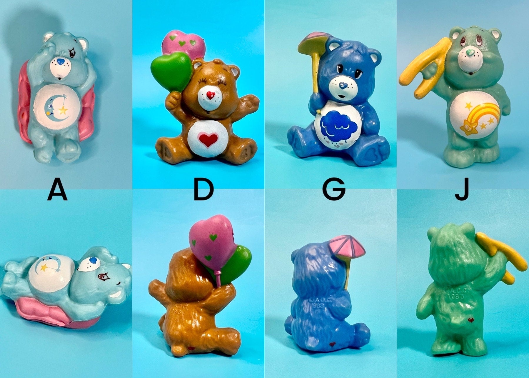 Vintage Care Bears 2 Inch Mini Figurines Early 1980s! Choose Your Bear. “Bear-y Special” Gift Package available! - Dolly Magic
