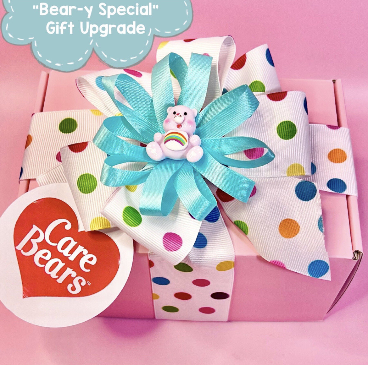 Vintage Birthday Bear Care Bears 2 Inch Mini Figurine from 1982! Sealed in package! “Bear-y Special” Gift Package available! - Dolly Magic