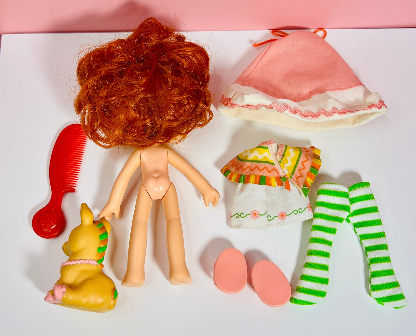 1980s Vintage Cafe Ole Doll with Pet Burrito from Strawberry Shortcake! Optional Scent and Gift Wrap! - Dolly Magic