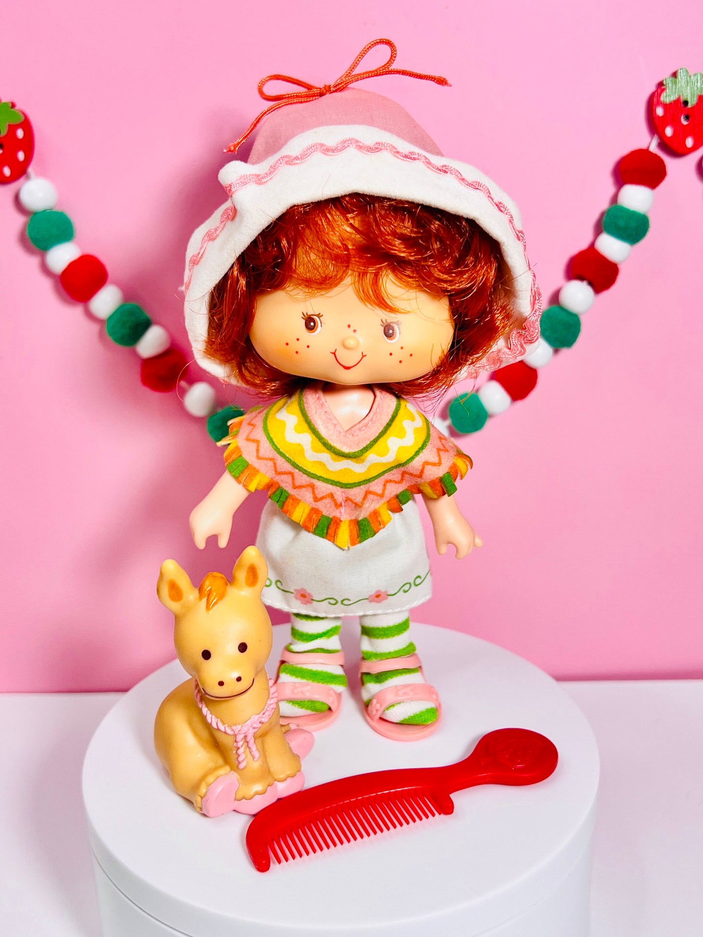 1980s Vintage Cafe Ole Doll with Pet Burrito from Strawberry Shortcake! Optional Scent and Gift Wrap! - Dolly Magic