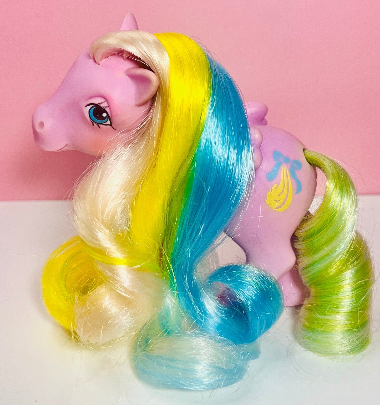 Curly Locks! My Little Pony First Generation G1 Pegasus "Brush n' Grow" Pony - READ & SEE Pictures! - Dolly Magic