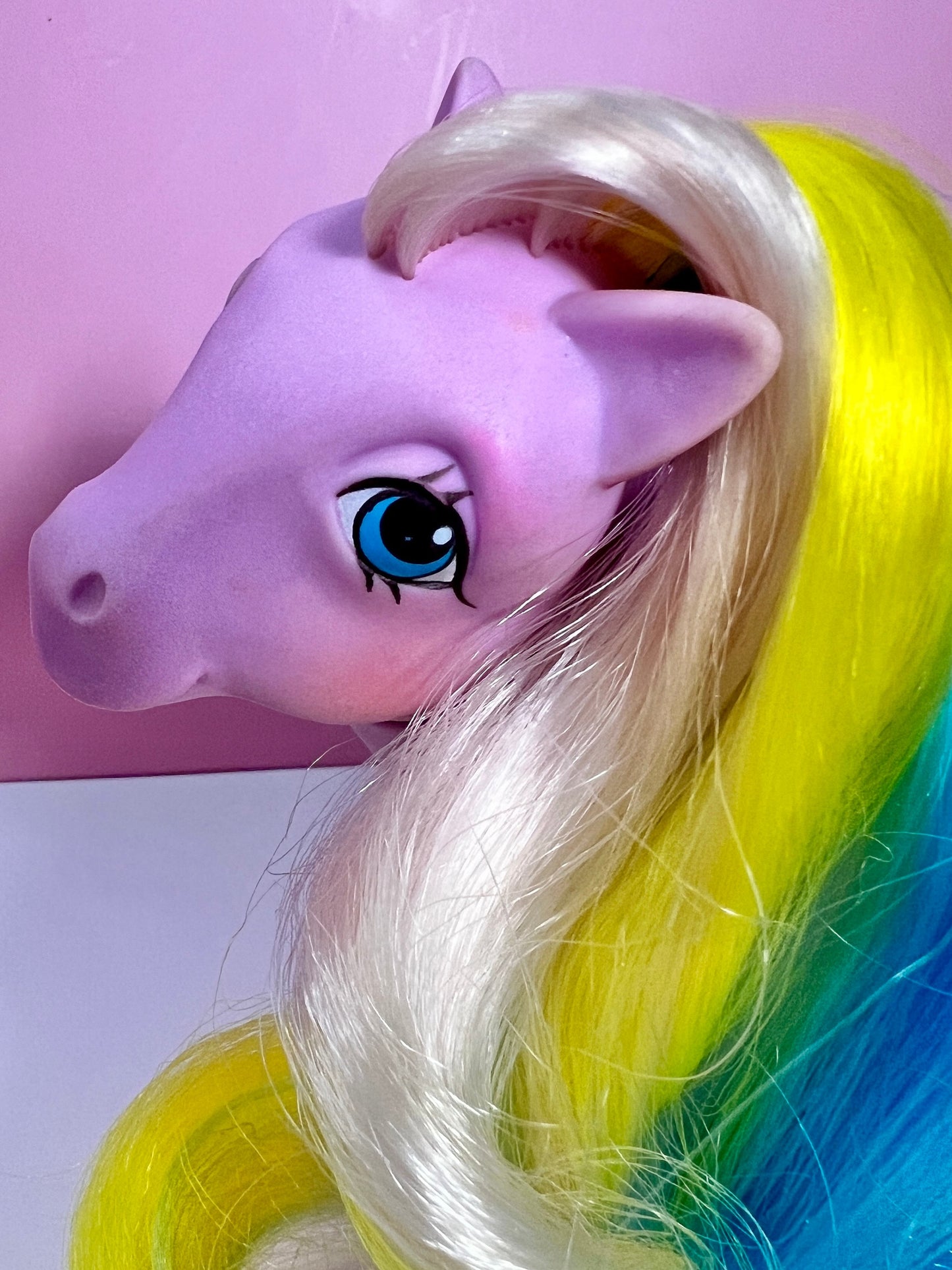 Curly Locks! My Little Pony First Generation G1 Pegasus "Brush n' Grow" Pony - READ & SEE Pictures! - Dolly Magic