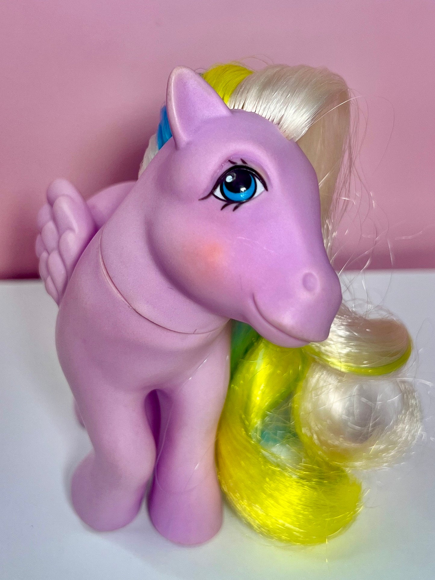 Curly Locks! My Little Pony First Generation G1 Pegasus "Brush n' Grow" Pony - READ & SEE Pictures! - Dolly Magic