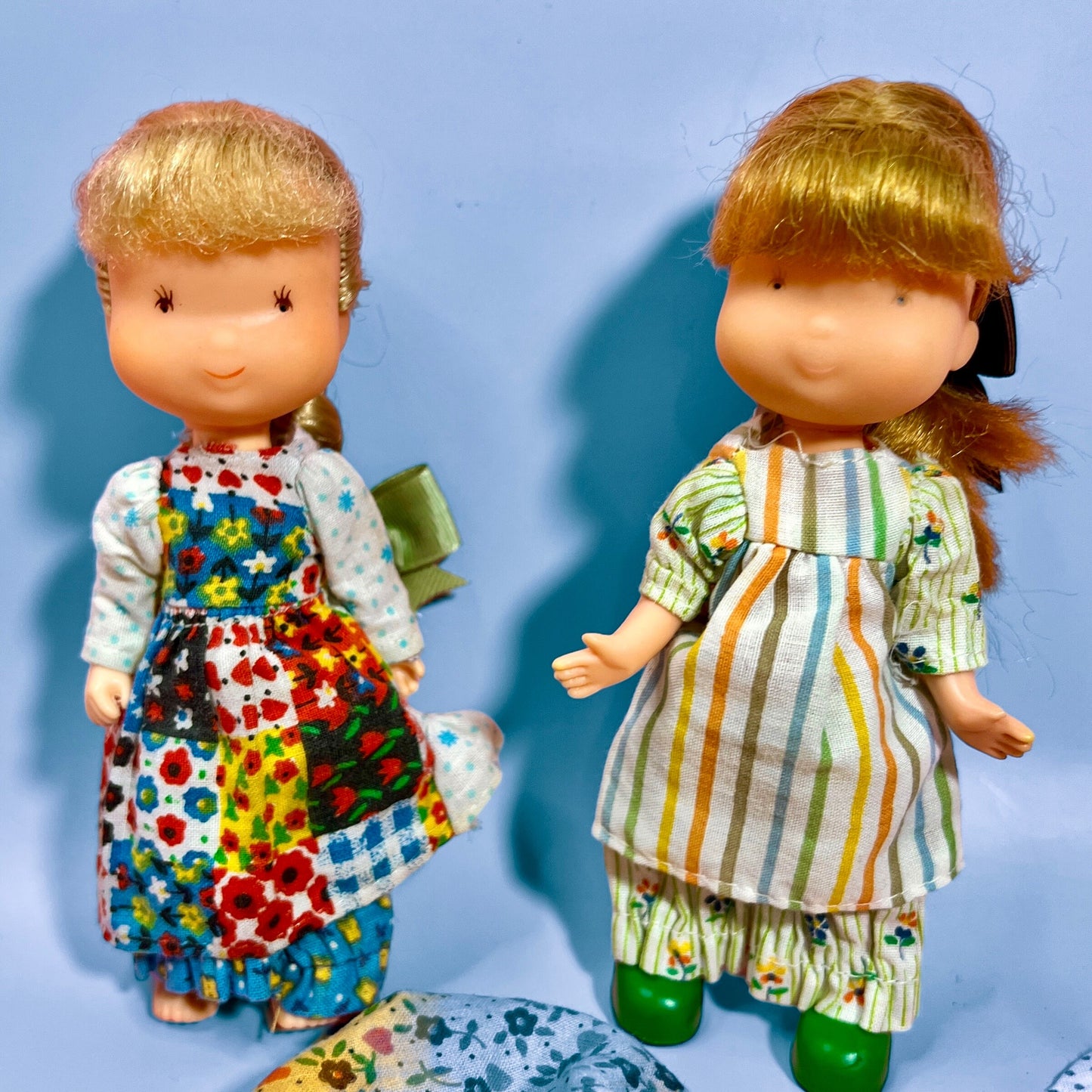 Vintage 1970s Holly Hobbie Dolls Set with Extra Clothing and Accessories - Nostalgic Treasures! Holly Hobbie Gift Box Available! - Dolly Magic
