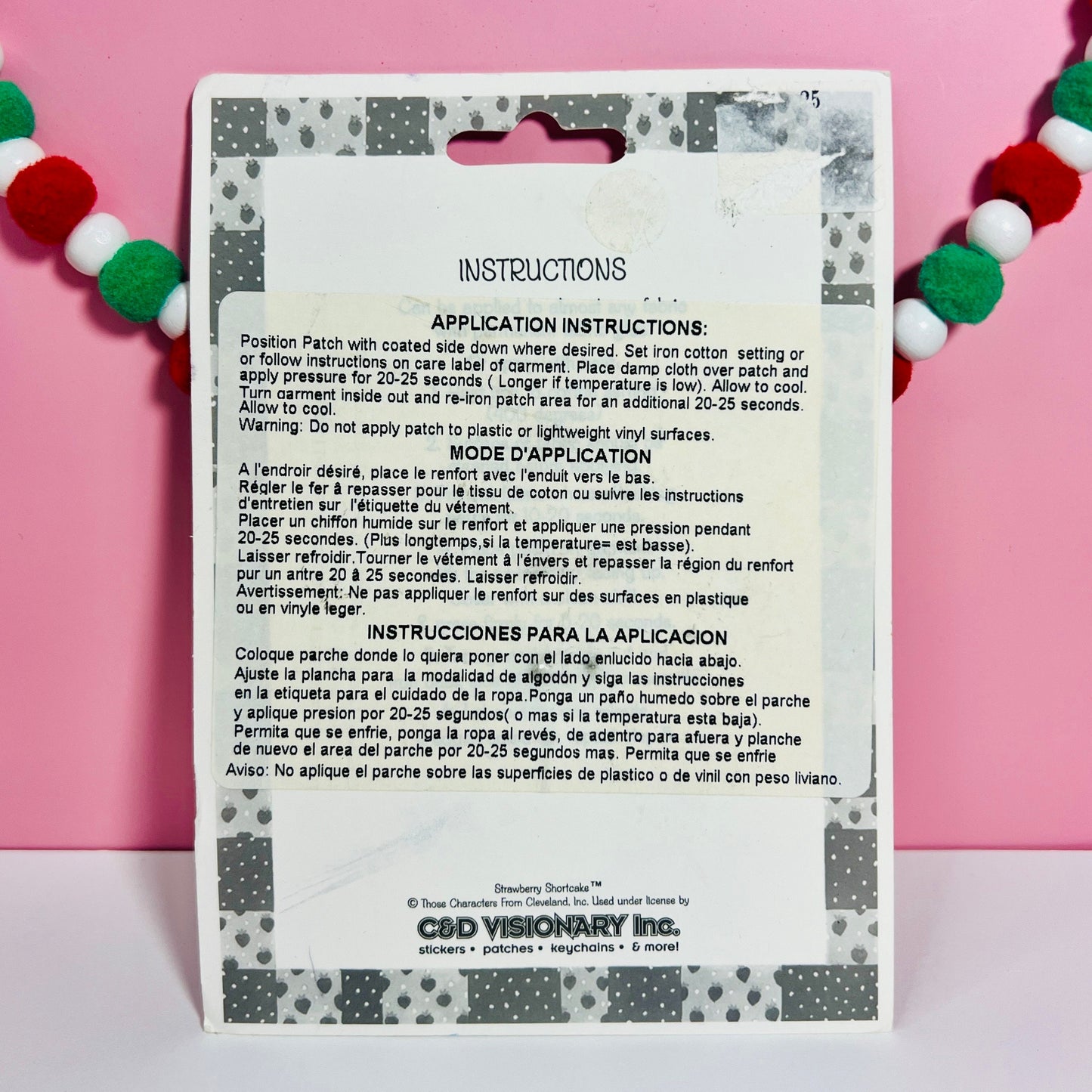 Blueberry Muffin from Strawberry Shortcake Iron on Patch! Vintage 2002 TCFC Patch Retro 80s Style Fun Accessory - Dolly Magic