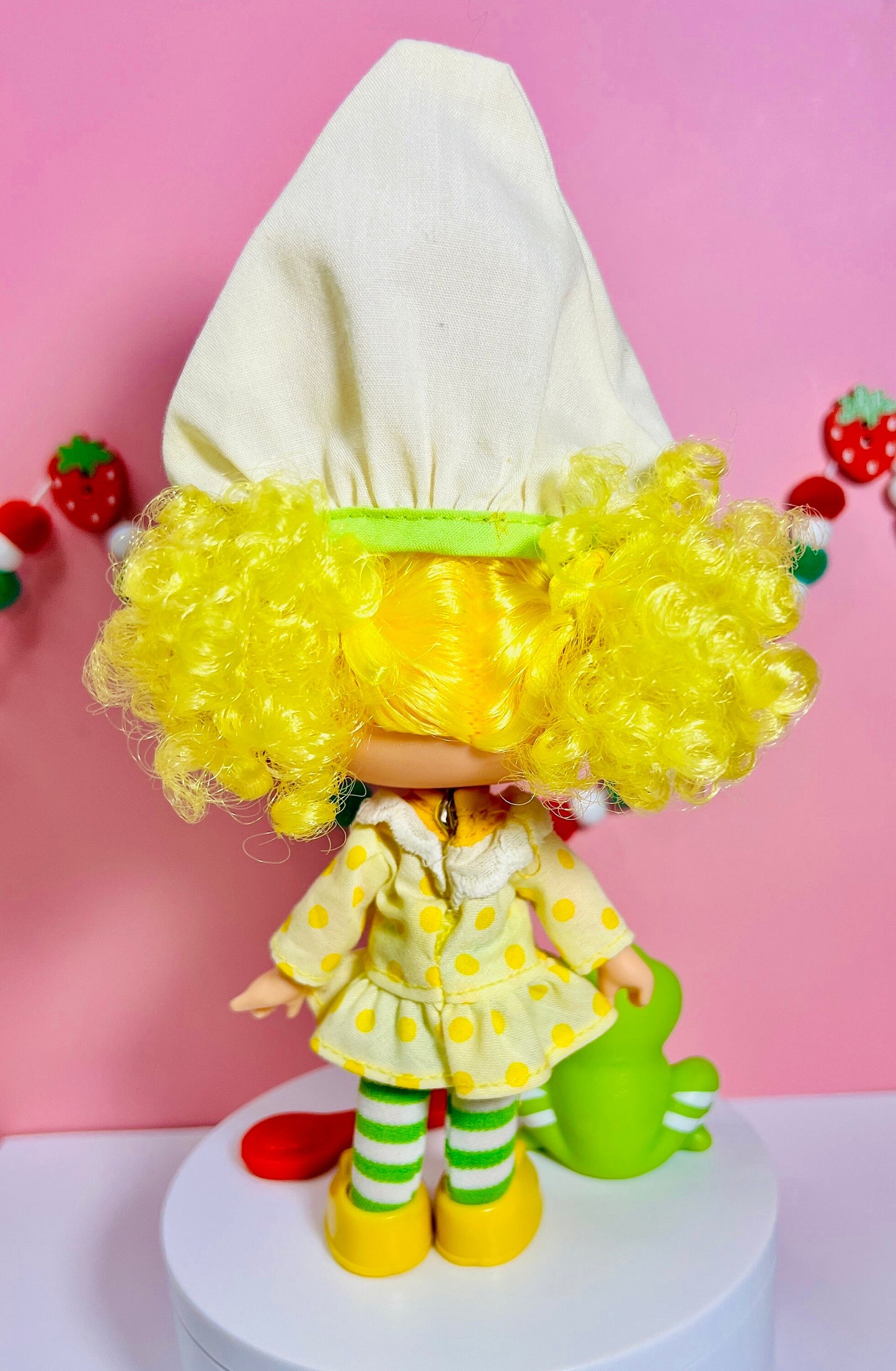1980s Vintage Lemon Meringue Doll with Pet Frappe Frog from Strawberry Shortcake! Optional Scent and Gift Wrap! - Dolly Magic