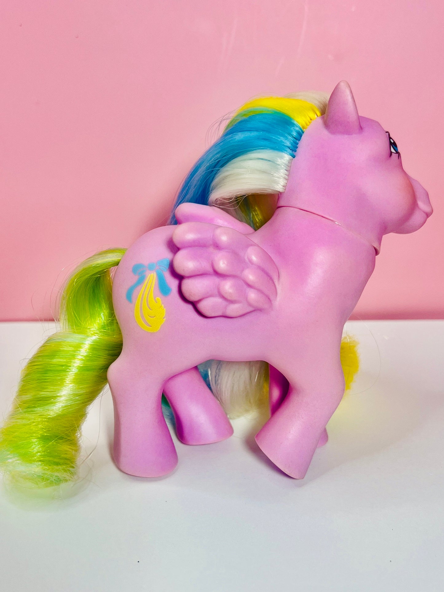 Curly Locks! My Little Pony First Generation G1 Pegasus "Brush n' Grow" Pony - READ & SEE Pictures! - Dolly Magic