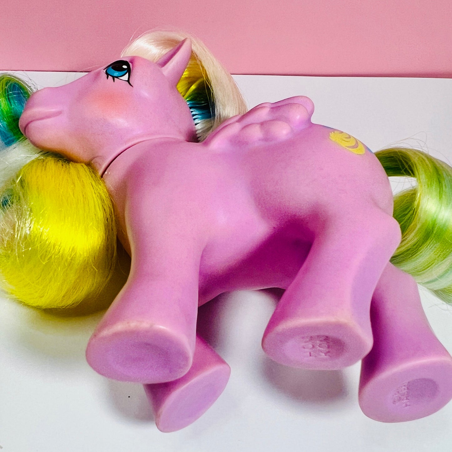 Curly Locks! My Little Pony First Generation G1 Pegasus "Brush n' Grow" Pony - READ & SEE Pictures! - Dolly Magic