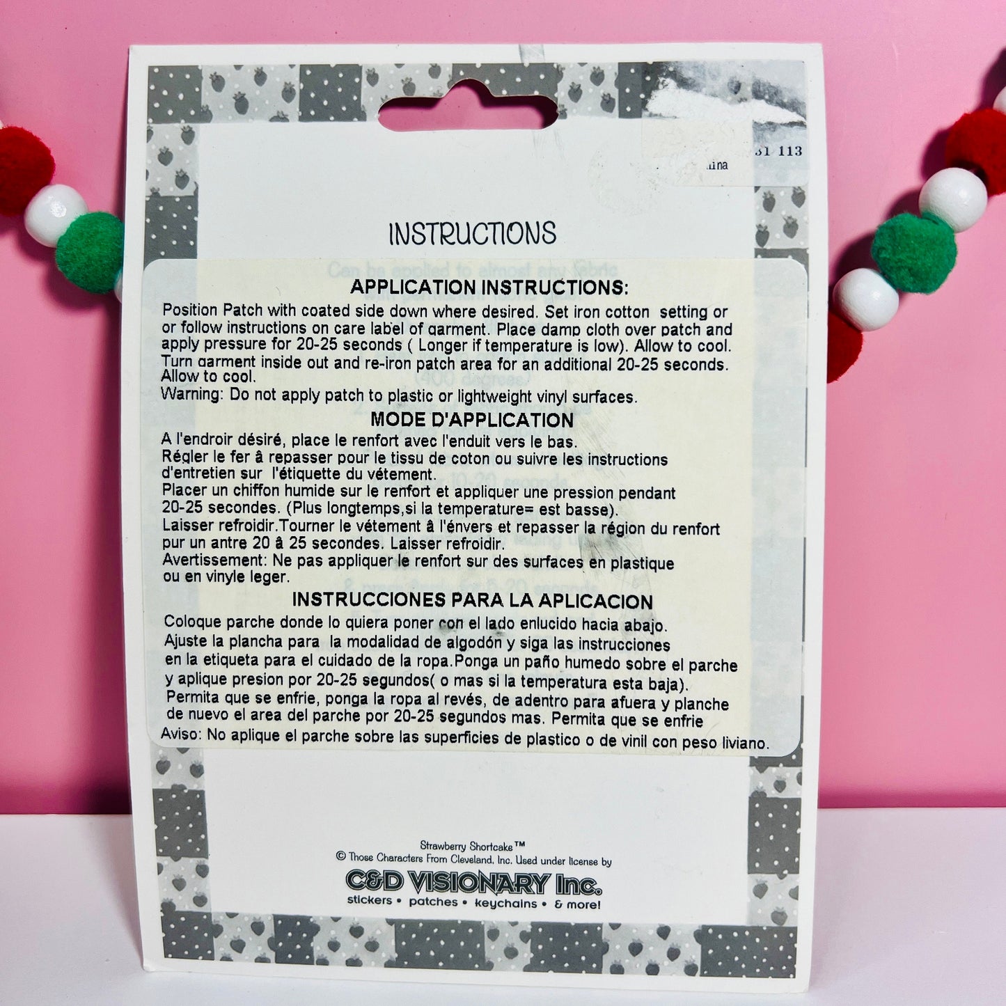 Lemon Meringue from Strawberry Shortcake Iron on Patch! Vintage 2002 TCFC Patch Retro 80s Style Fun Accessory - Dolly Magic