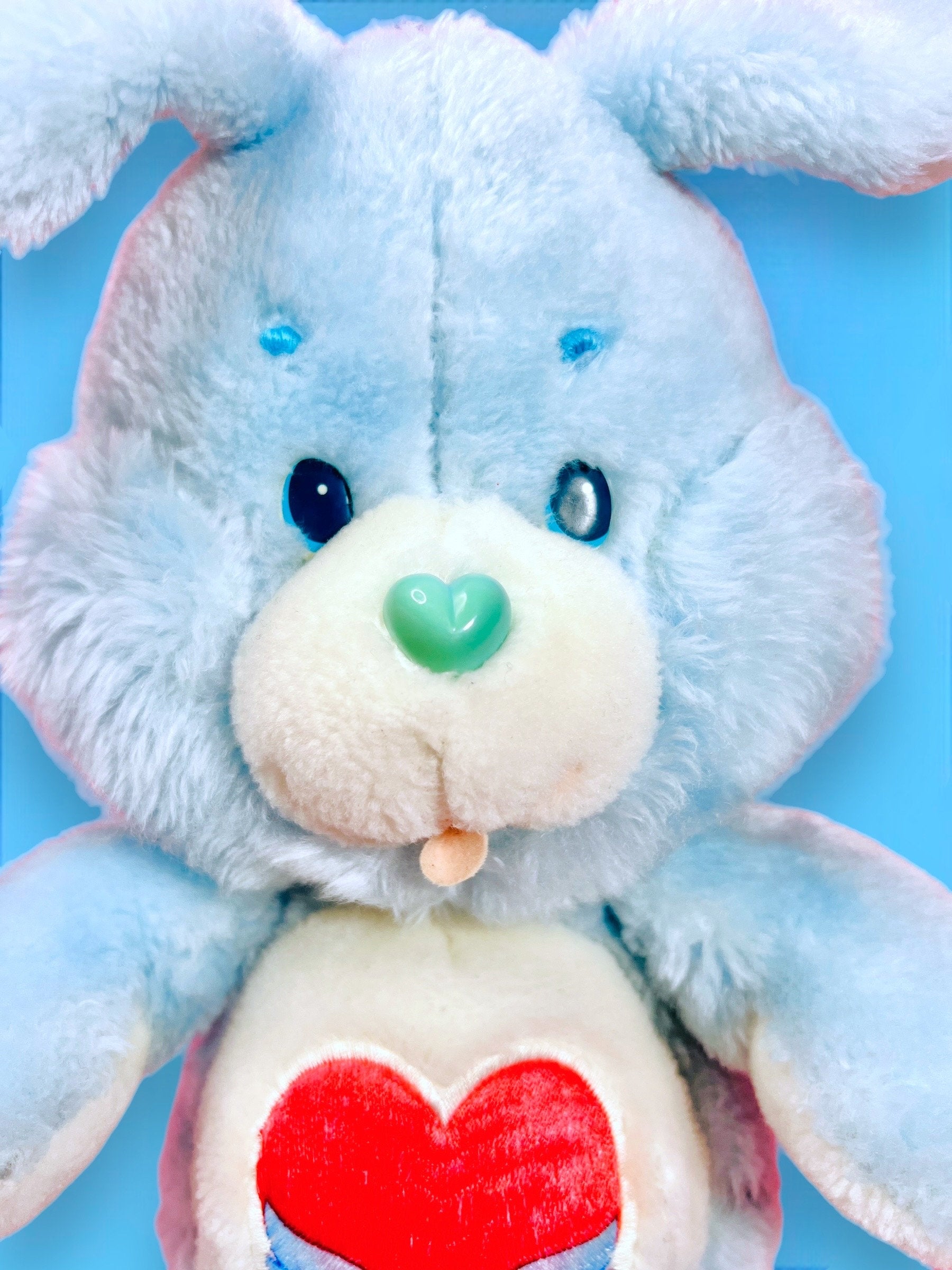 Original 1980s Care Bears Gift Set: "Swift Heart" Care Bears Cousin Vintage Plush Bunny Rabbit! Choose Plush Only or Gift Set Option! - Dolly Magic