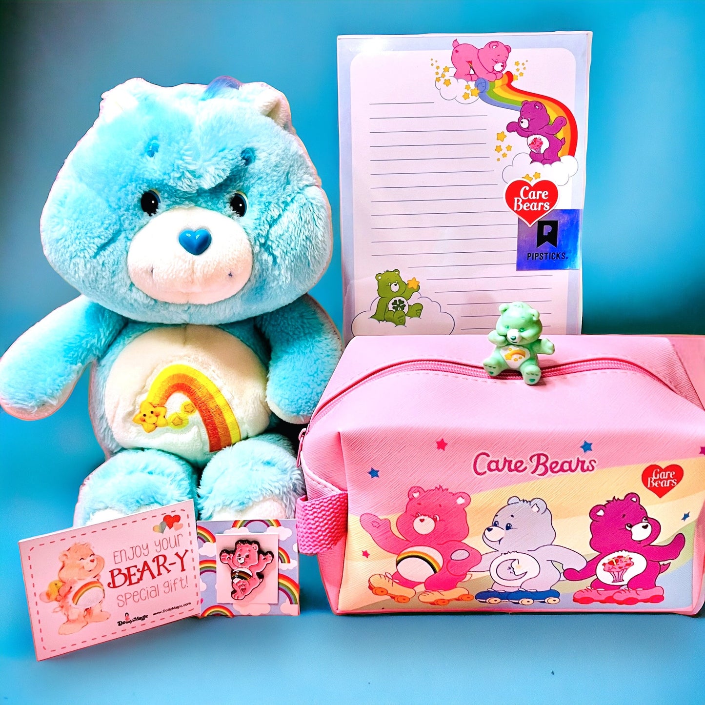 Original 1980s Care Bears Gift Set: "Wish Bear" Care Bears Vintage Plush! Choose Plush Only or Gift Set Option! - Dolly Magic