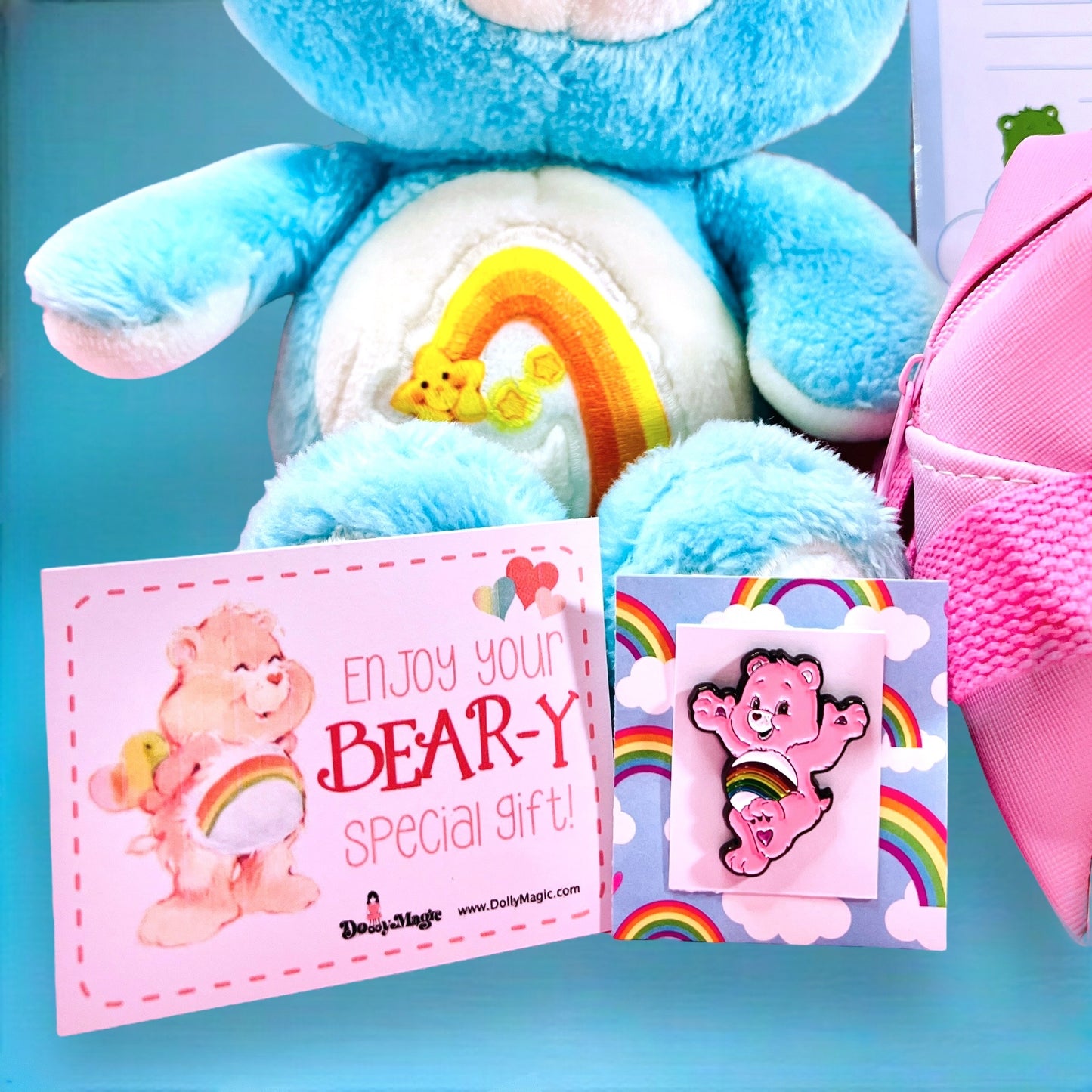 Original 1980s Care Bears Gift Set: "Wish Bear" Care Bears Vintage Plush! Choose Plush Only or Gift Set Option! - Dolly Magic